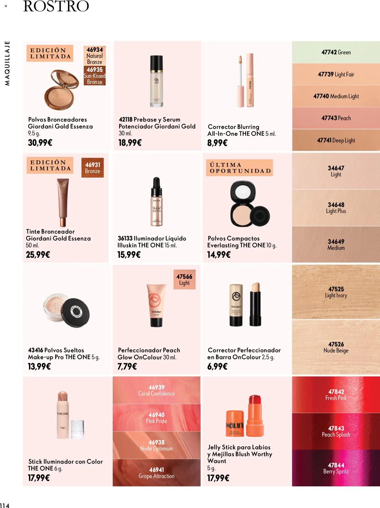Oriflame - Catálogo Campaña 14 │ válido desde el 07/10/2026 | Página: 114 | Productos: Maquillaje, Corrector, Tinte, Iluminador