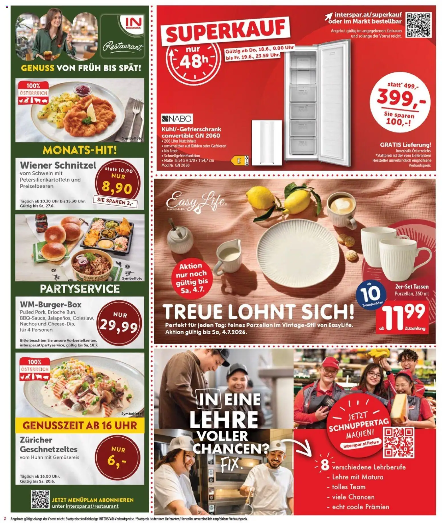 Interspar Flugblatt - Burgenland Sued gültig ab 18.06.2026 | Seite: 2 | Produkte: Uhr