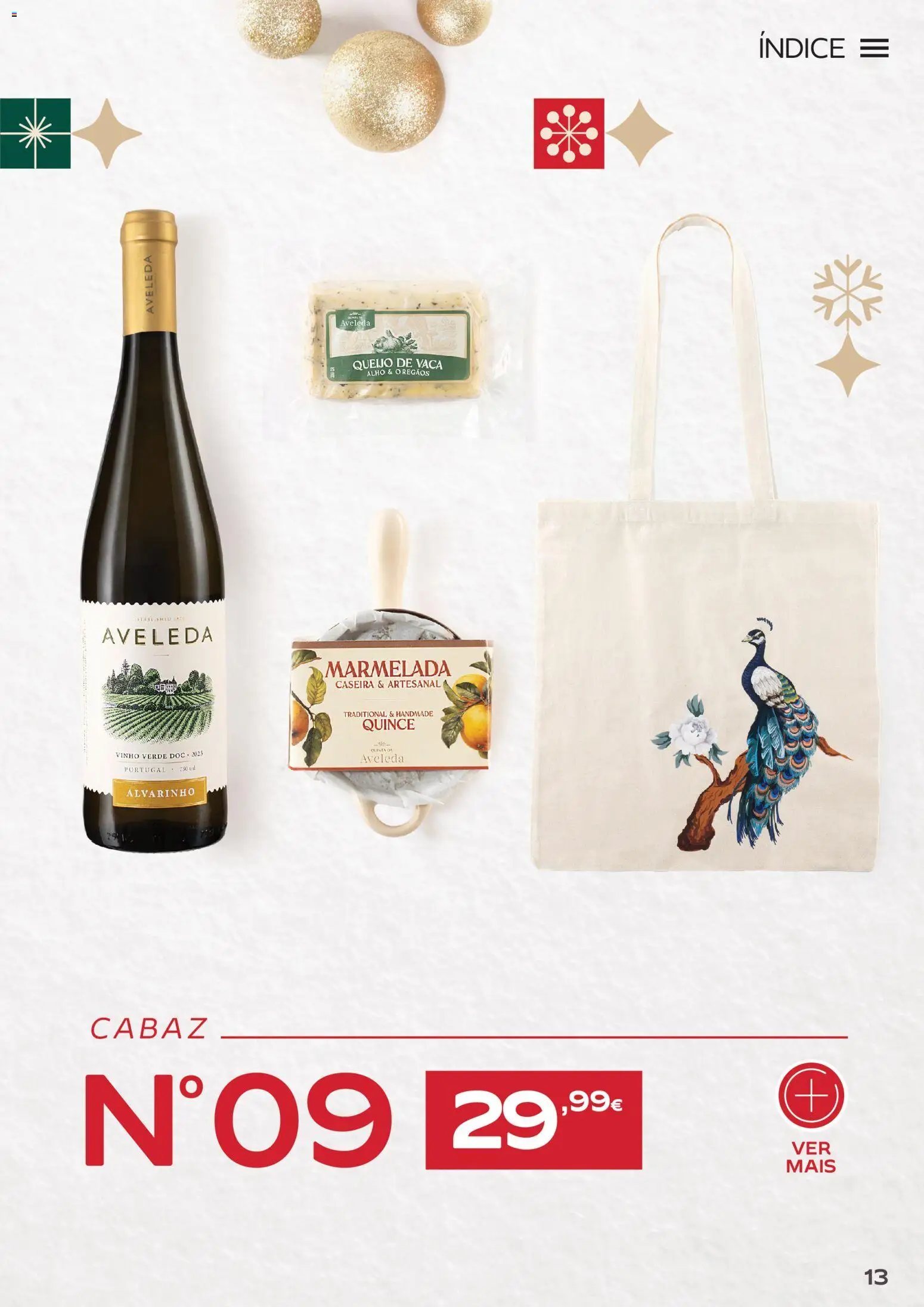 Continente Cabazes de Natal │ válido de 06/10/2026 | Página: 13 | Produtos: Marmelada, Orégãos, Vinho, Alho