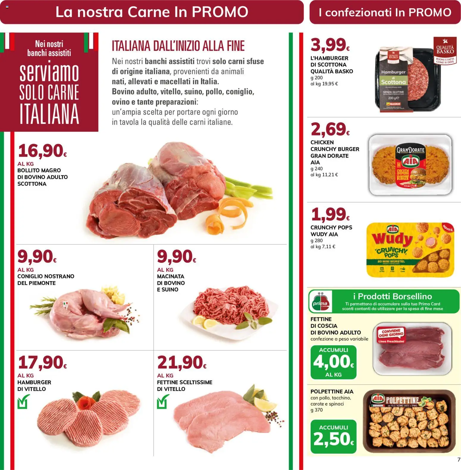 Volantino Basko del 13/10/2026 | Pagina: 7 | Prodotti: Suino, Carote, Carne, Hamburger