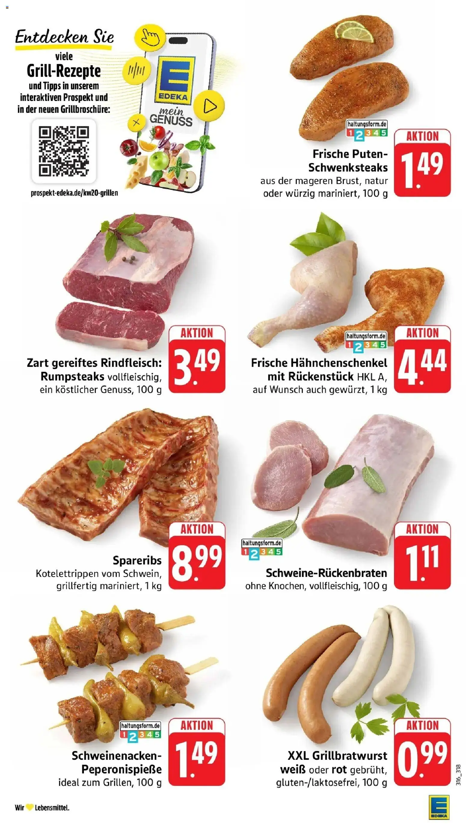 Edeka prospekt Weinstadt-Großheppach	 – gültig ab 10.05.2026 | Seite: 14 | Produkte: Rumpsteak, Hahnchenschenkel, Schweinenacken, Rindfleisch