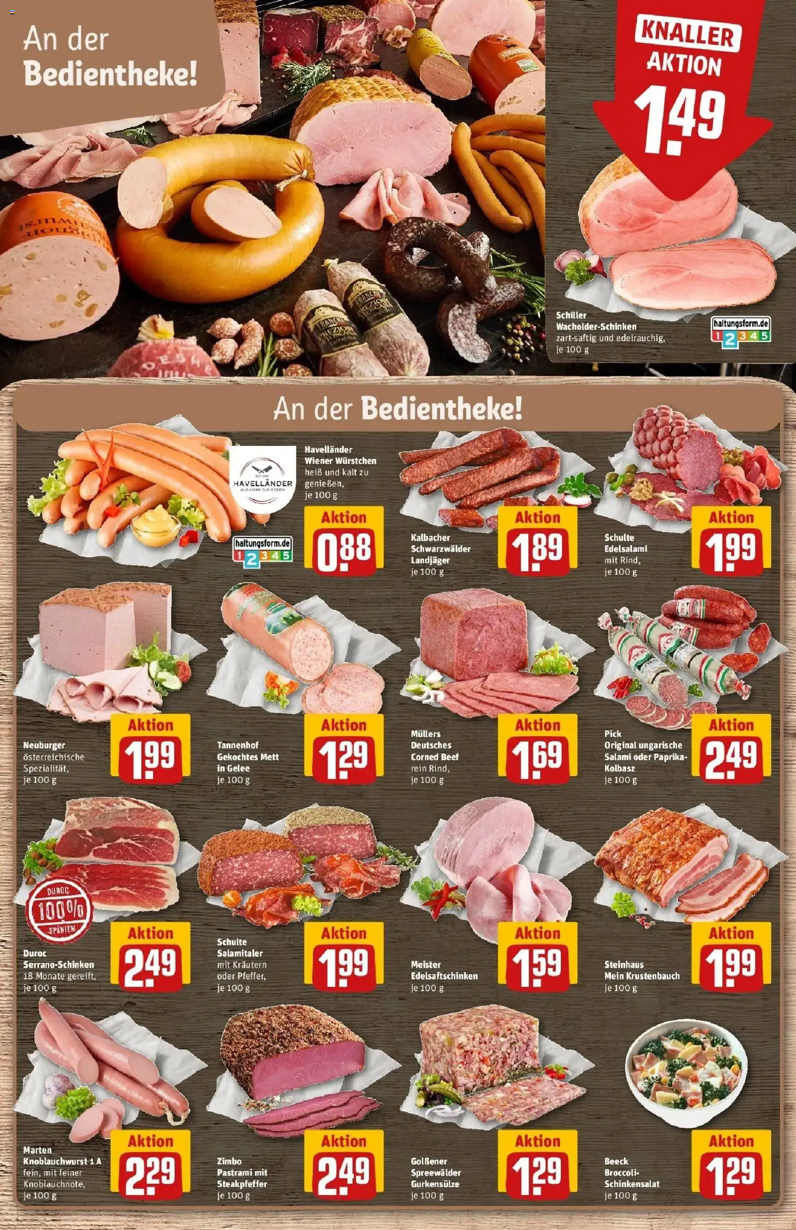 REWE Prospekt ab 28.09.2026 zum Blättern » Angebote | Seite: 16 | Produkte: Wiener wurstchen, Paprika, Salami