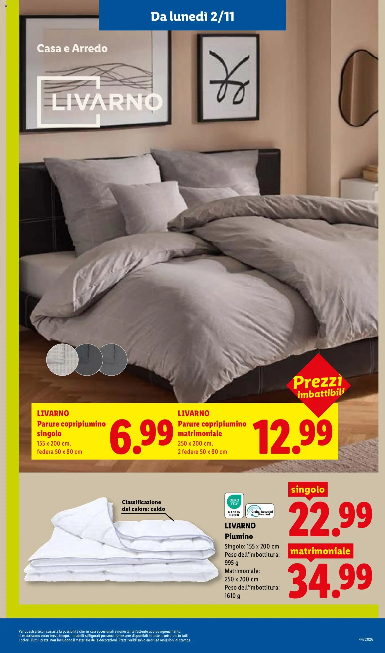 Volantino Lidl del 29/10/2026 | Pagina: 51 | Prodotti: Copripiumino, Federa