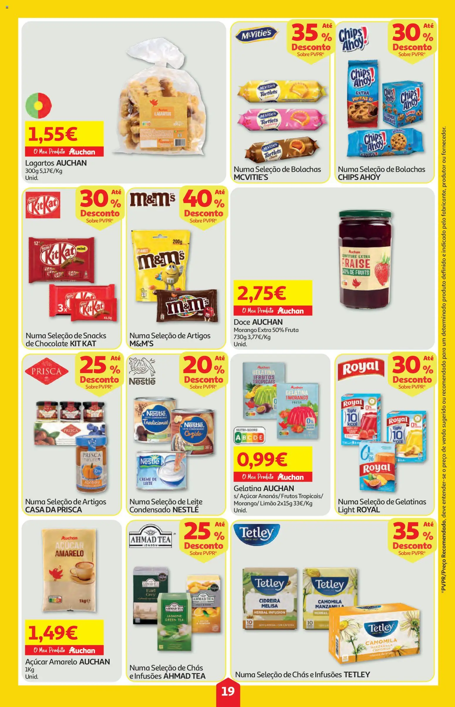 Auchan folheto │ válido de 02/07/2026 | Página: 19 | Produtos: Gelatina, Leite, Nestlé, Creme de leite