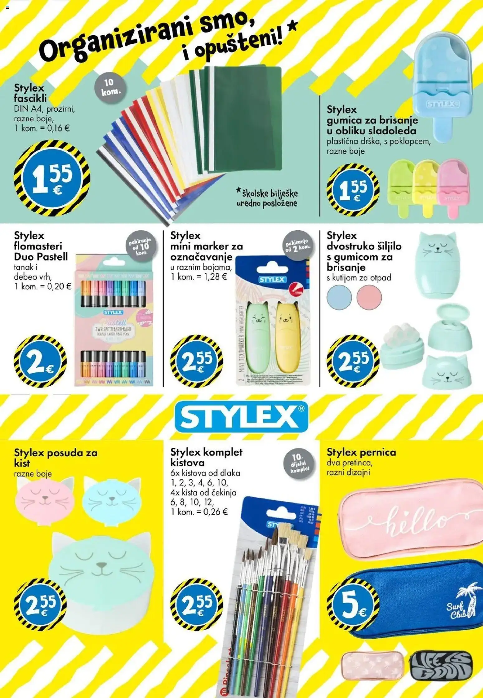 TEDi Katalog novi od 21.08.2026 na listanje > letak digitalni | Stranica: 2 | Proizvodi: Pernica, Šiljilo, Kist, Flomasteri