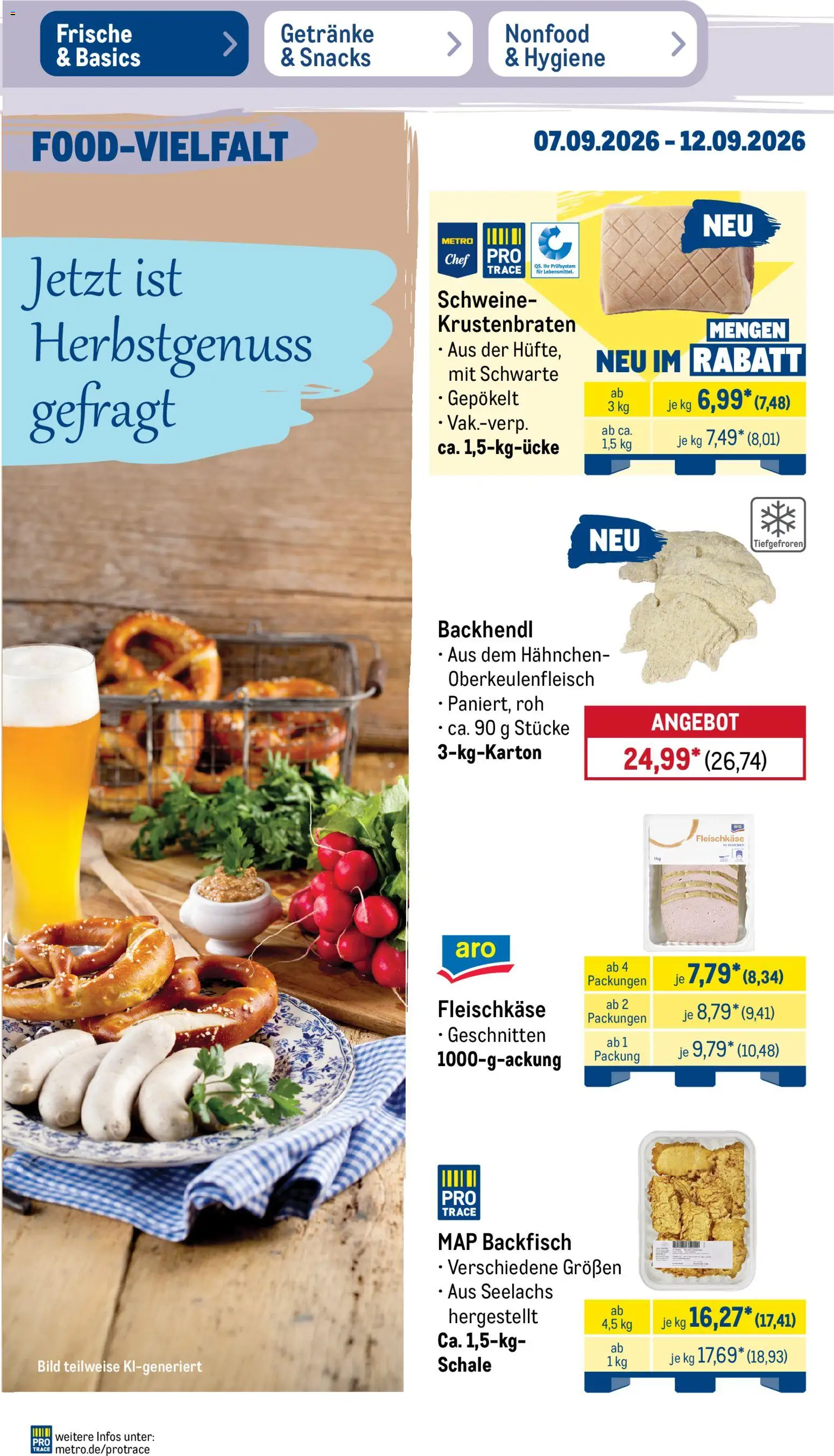 Metro Prospekt – gültig ab 07.09.2026 | Seite: 17 | Produkte: Hahnchen, Krustenbraten