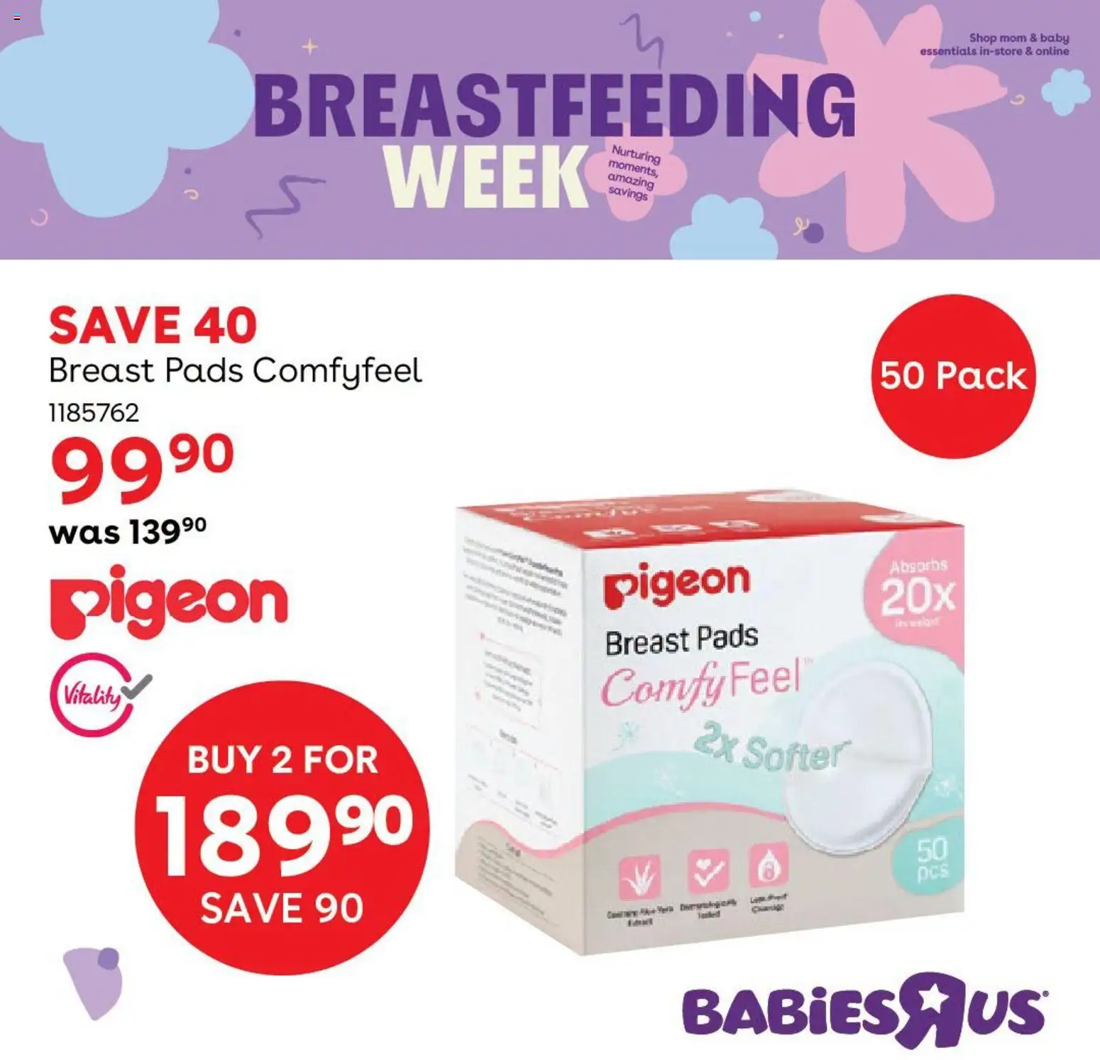 New Babies R Us catalogue – valid from 01/08/2026 | Page: 3 | Products: Pads