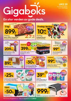 Forhåndsvisning av Gigaboks kundeavis gyldig fra 13/07/2026