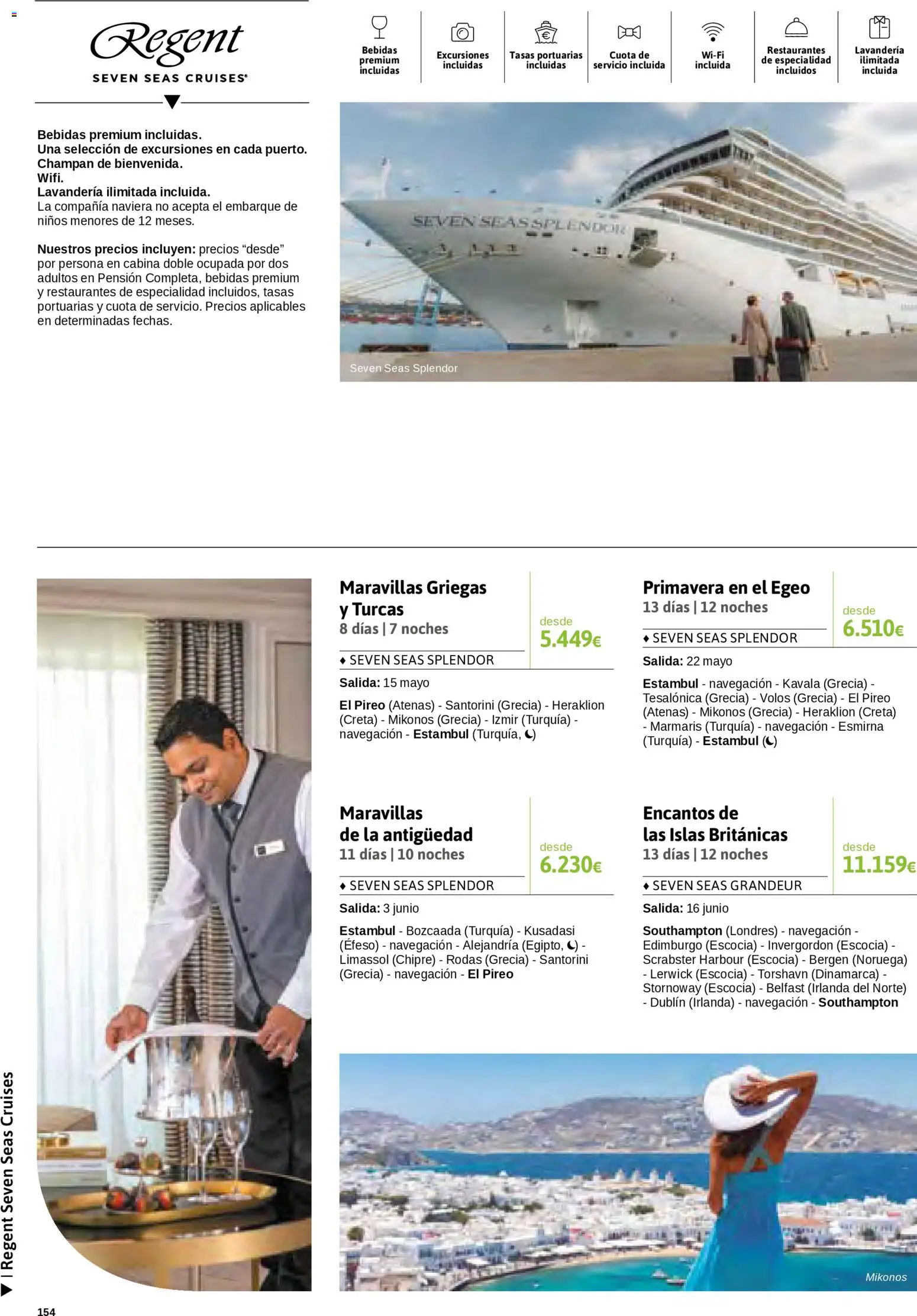 Viajes El Corte Inglés Cruceros marítimos │ válido desde el 01/01/2026 | Página: 155 | Productos: Bebidas, Champán, Navegación