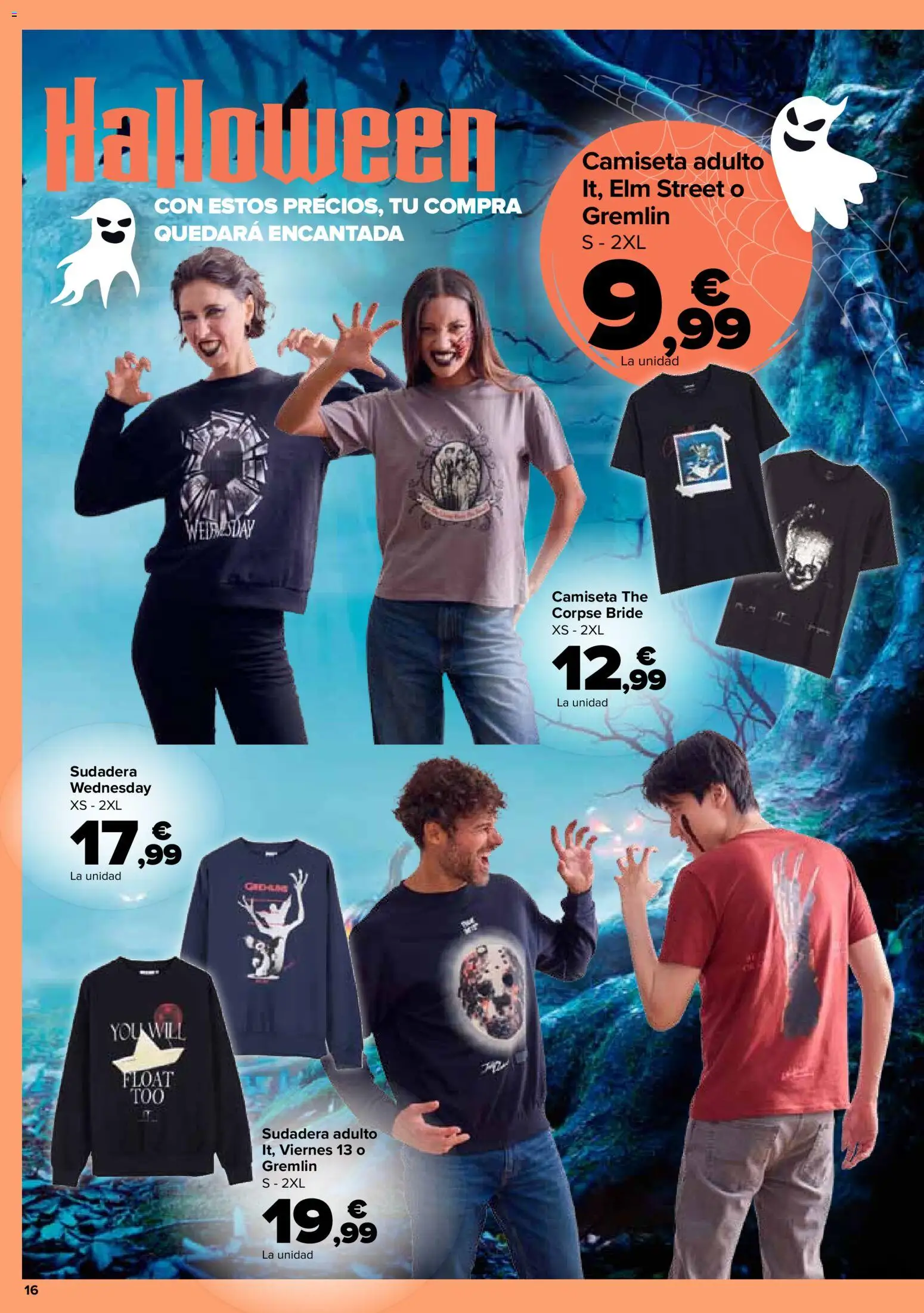 Carrefour Halloween │ válido desde el 06/10/2026 | Página: 16 | Productos: Sudadera