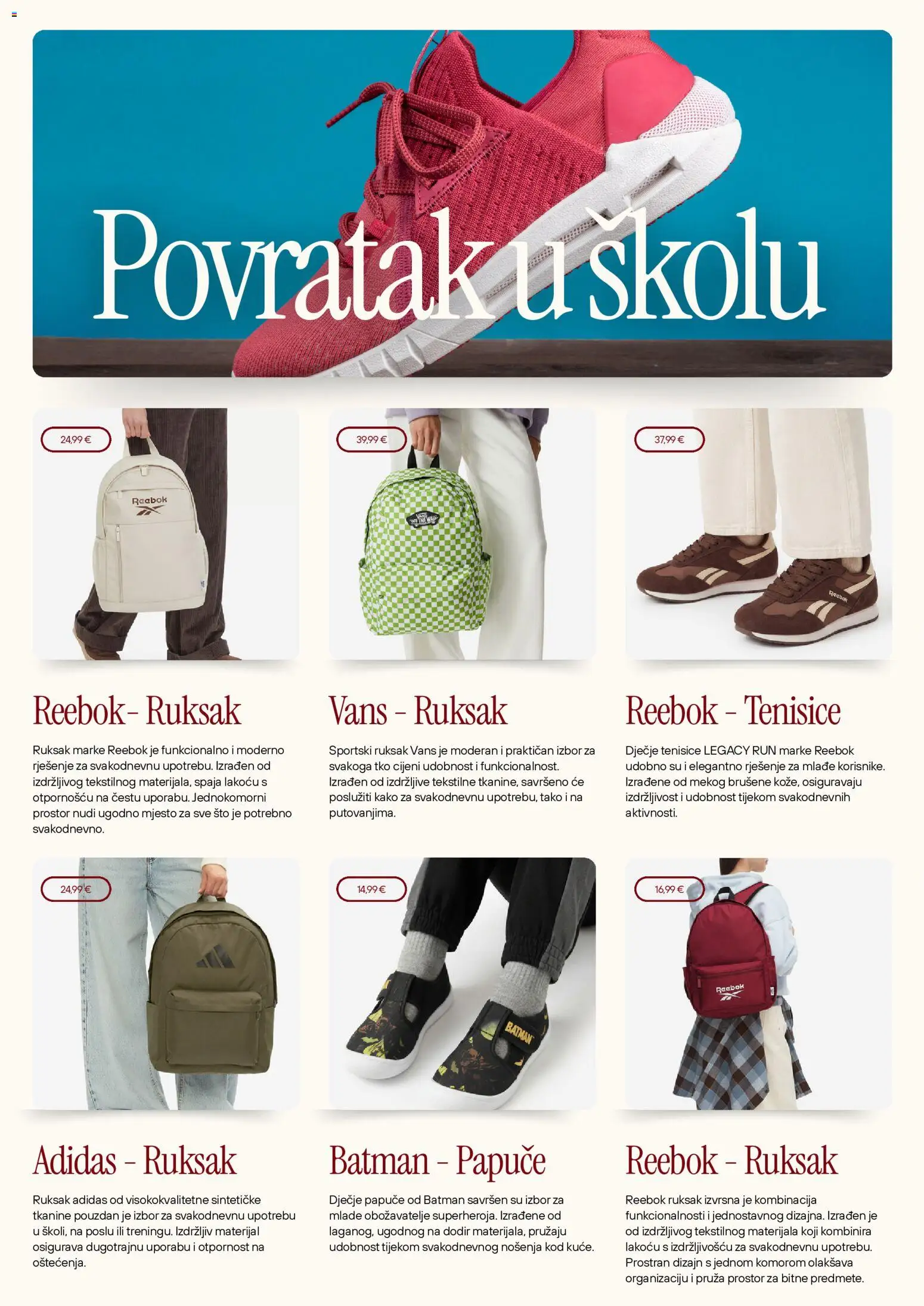 CCC katalog | vrijedi od 01.09.2026 | Stranica: 2 | Proizvodi: Tenisice, Papuče, Ruksak