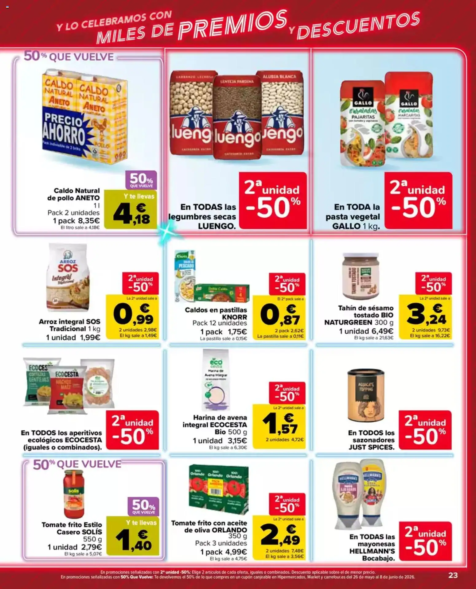 Carrefour Market folleto │ válido desde el 12.05.2026 | Página: 23 | Productos: Aceite, Arroz, Pescado, Té