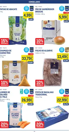 Pré-visualização Makro folheto válido de 23/06/2026 | Página: 9 | Produtos: Polvo, Hambúrguer, Caixa, Carne