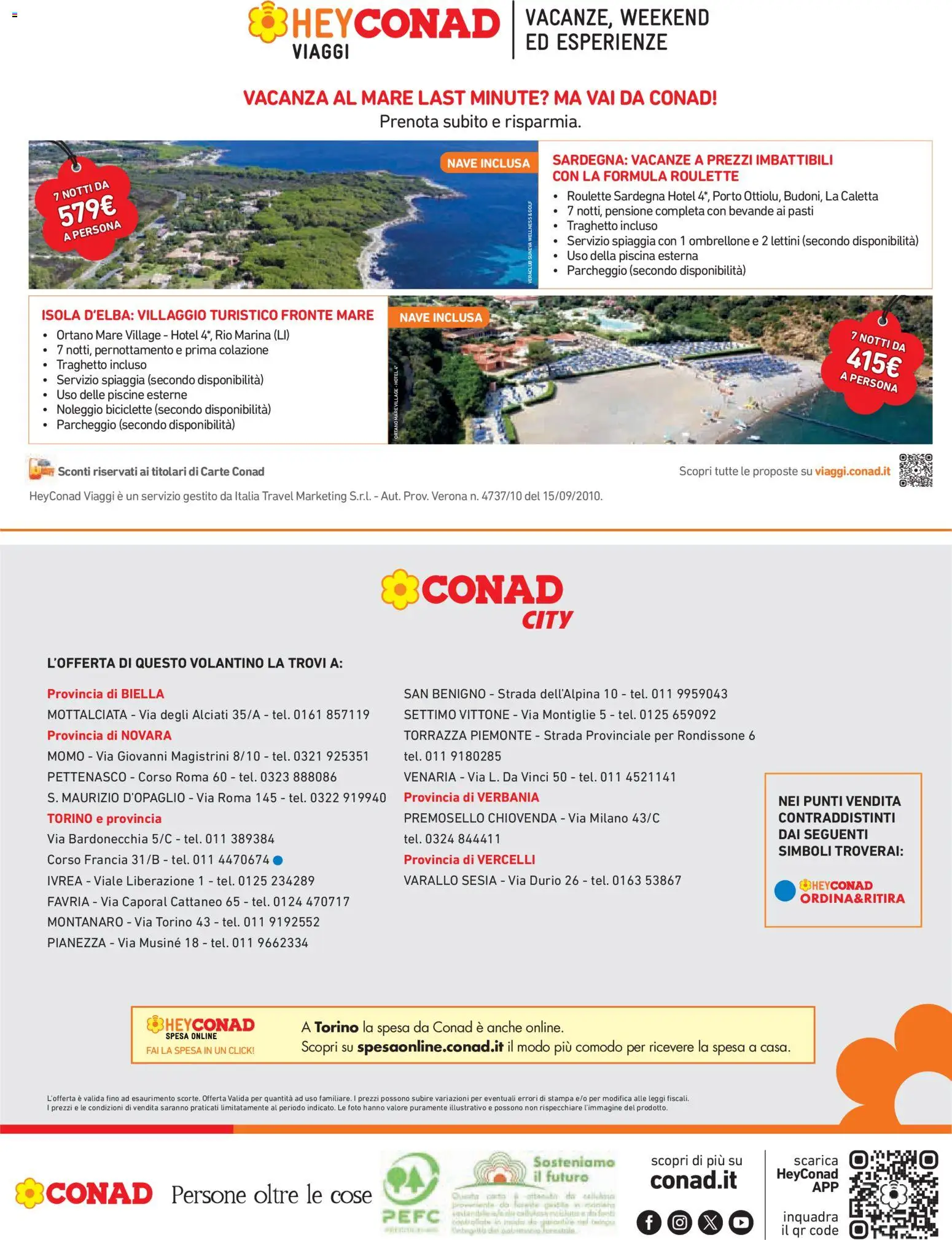 Volantino Conad del 04.06.2026 | Pagina: 20 | Prodotti: Ombrellone, Piscina, Stampa