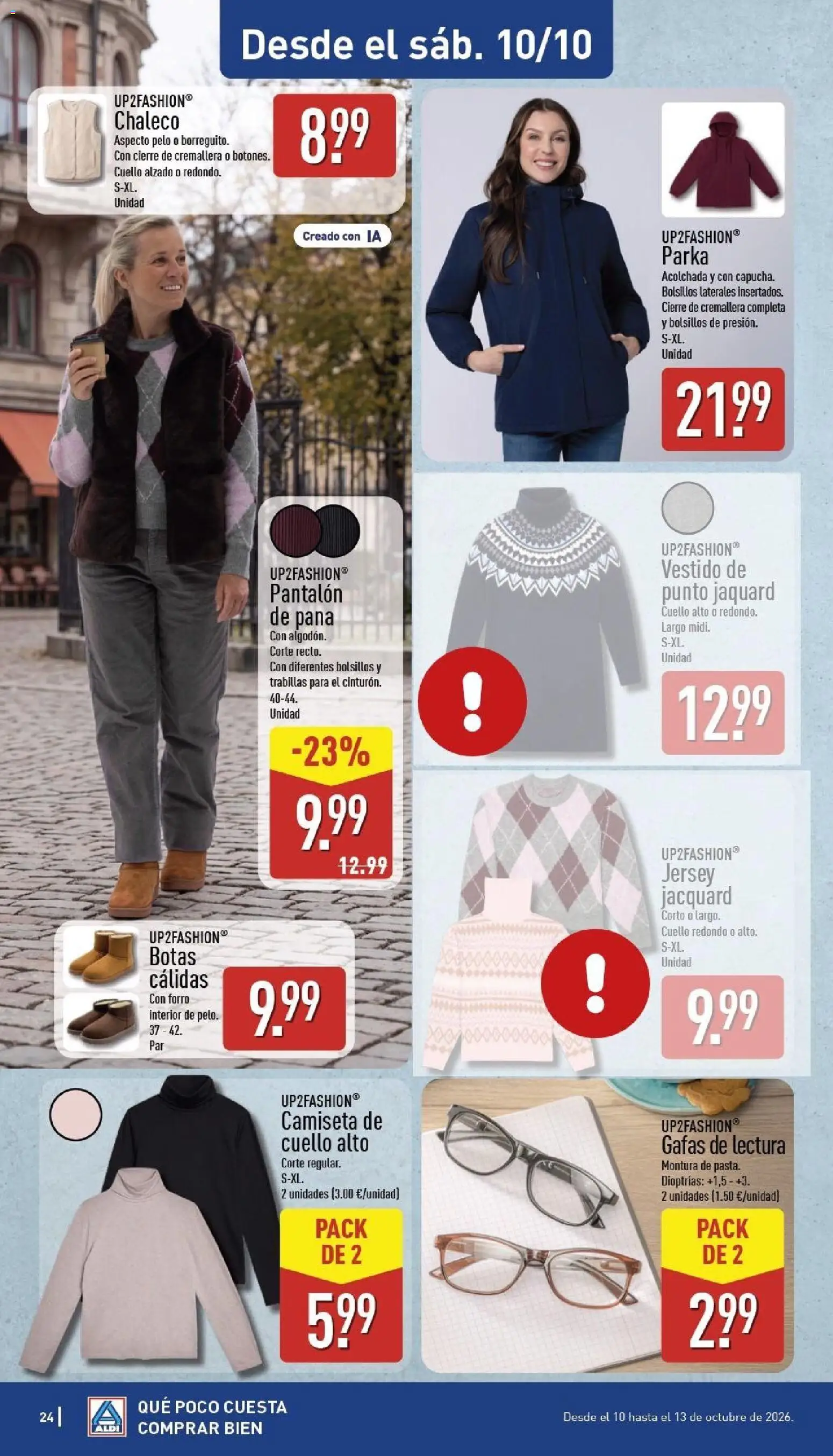 Aldi folleto Baleares │ válido desde el 05/10/2026 | Página: 24 | Productos: Chaleco, Botas, Gafas