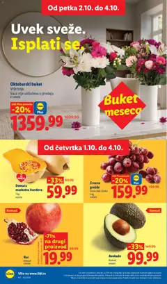 Crveno, grožđe, Sorta Red Globe, 1 kg - pregled Lidl kataloga - važi od 01.10.2026 | Strana: 20