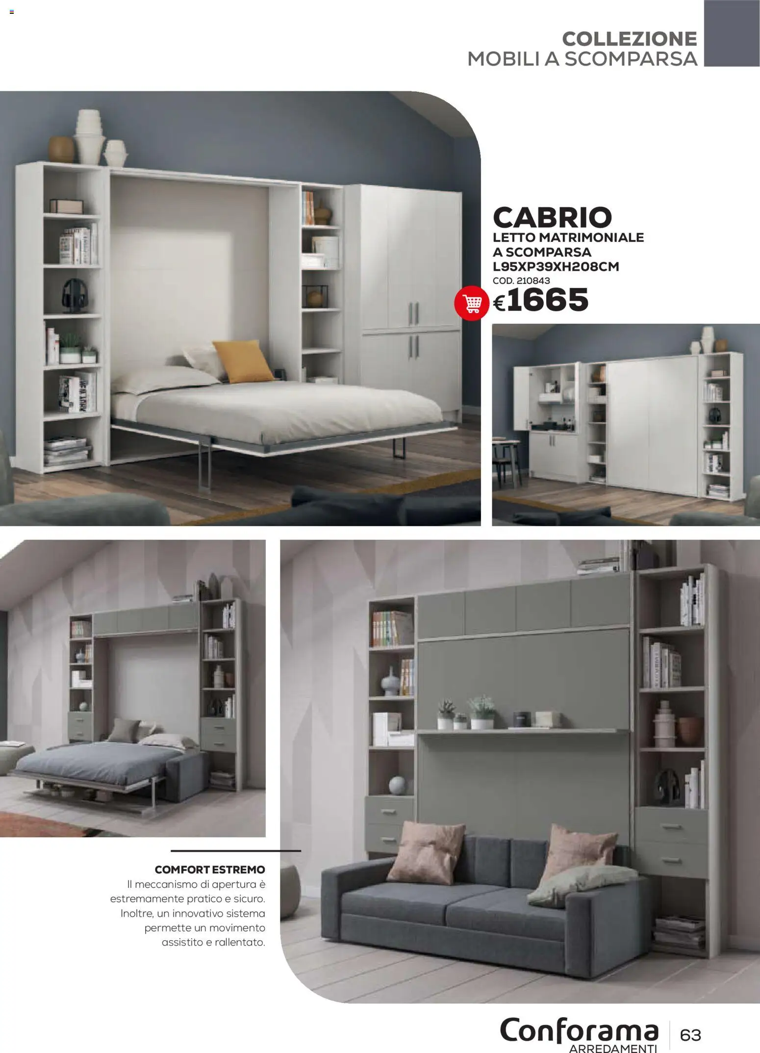 Volantino Conforama del 22/06/2026 | Pagina: 63 | Prodotti: Letto matrimoniale, Letto