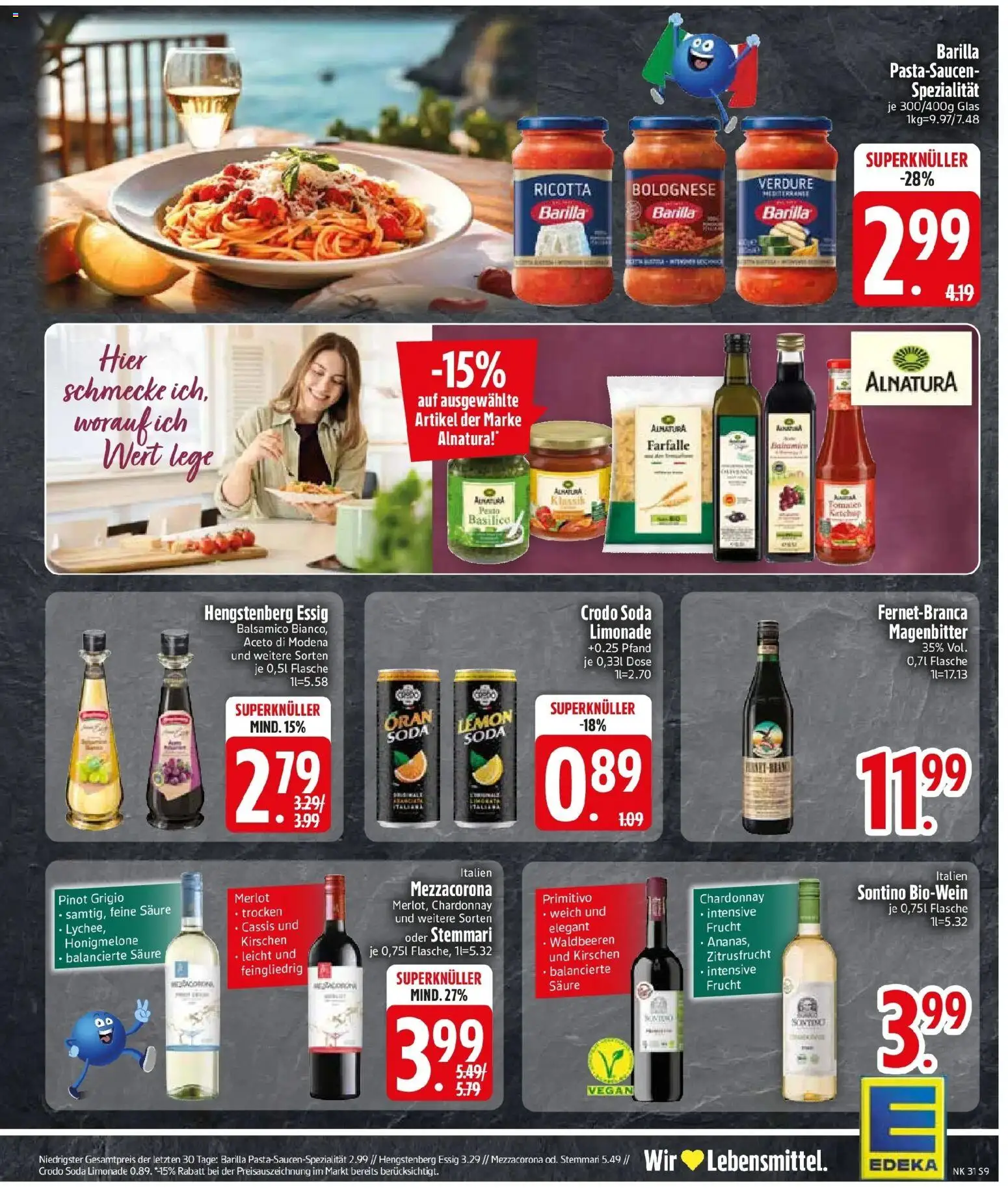 Edeka prospekt Wolfratshausen – gültig ab 27.07.2026 | Seite: 11 | Produkte: Balsamico, Essig, Limonade, Kirschen