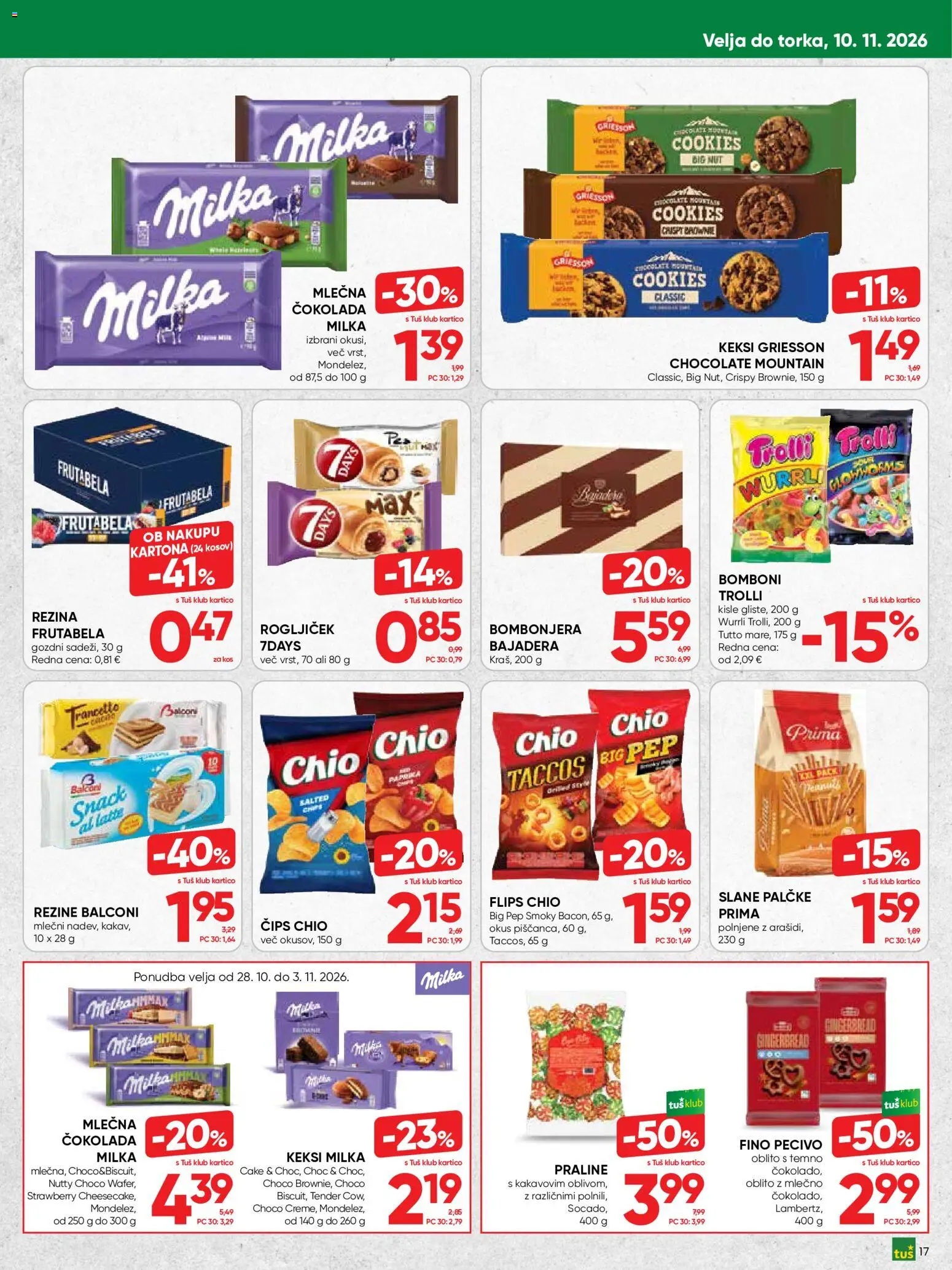 Novi Tuš katalog ponudbe – veljaven od 28.10.2026 | Stran: 17