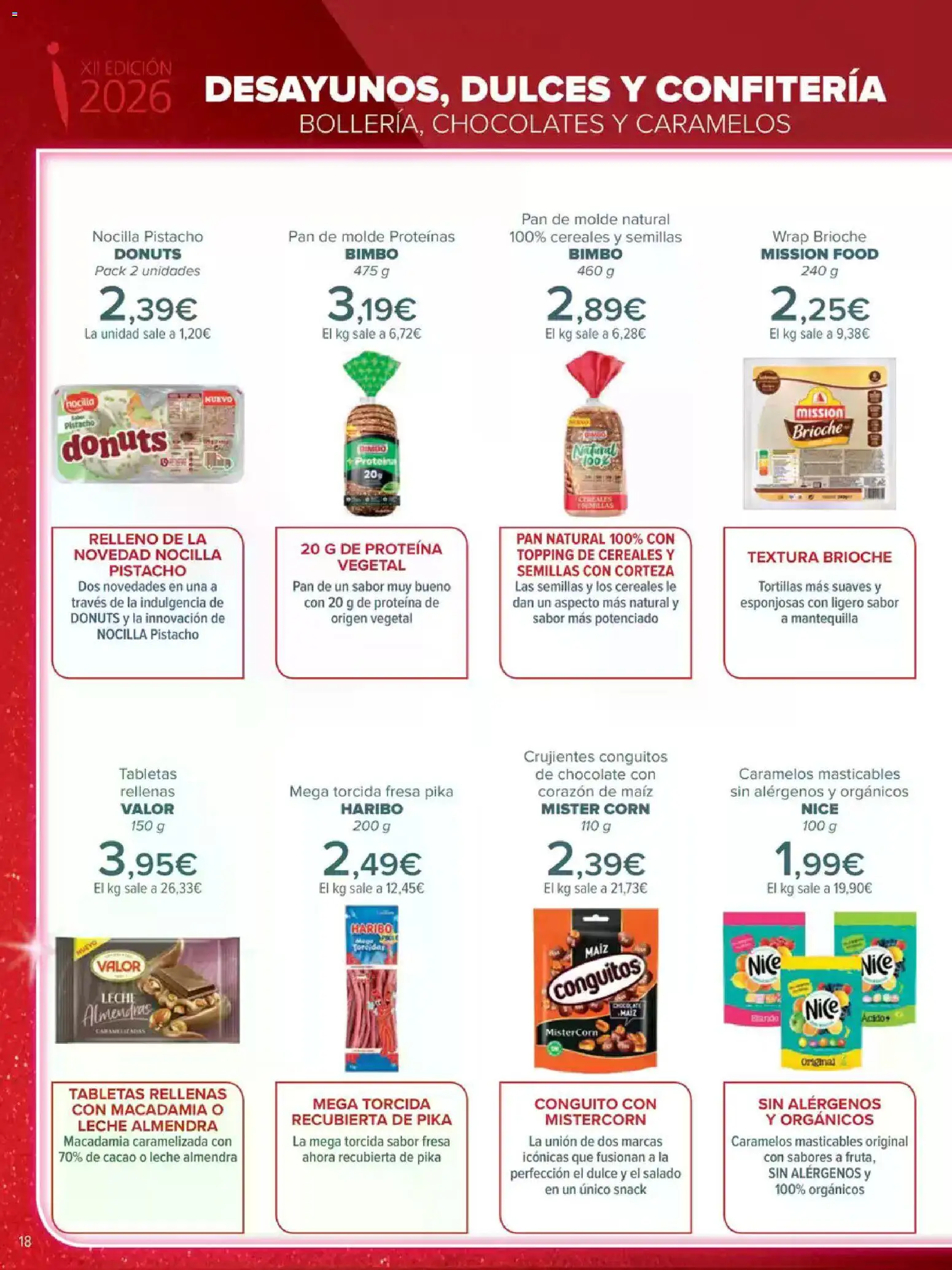 Carrefour Innovación │ válido desde el 05.05.2026 | Página: 18 | Productos: Pan, Chocolate, Cereales, Φρυγανιές σικάλεως