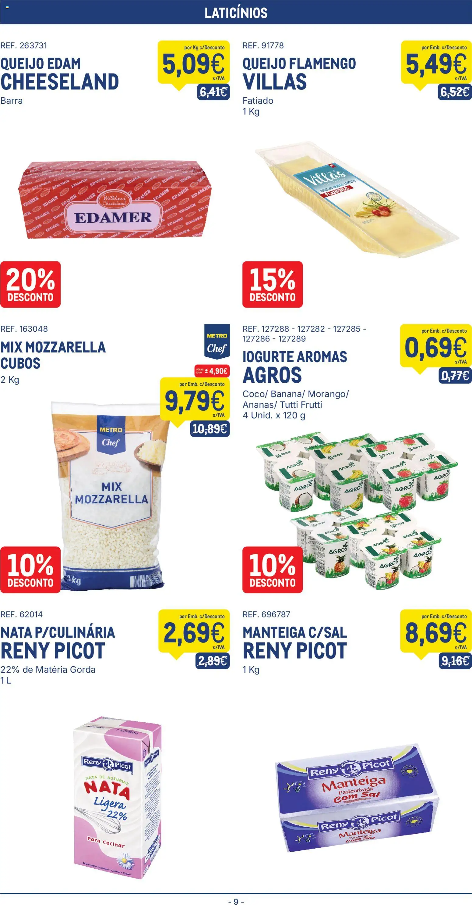 Makro folheto │ válido de 30/06/2026 | Página: 9 | Produtos: Sal, Queijo, Iogurte, Creme