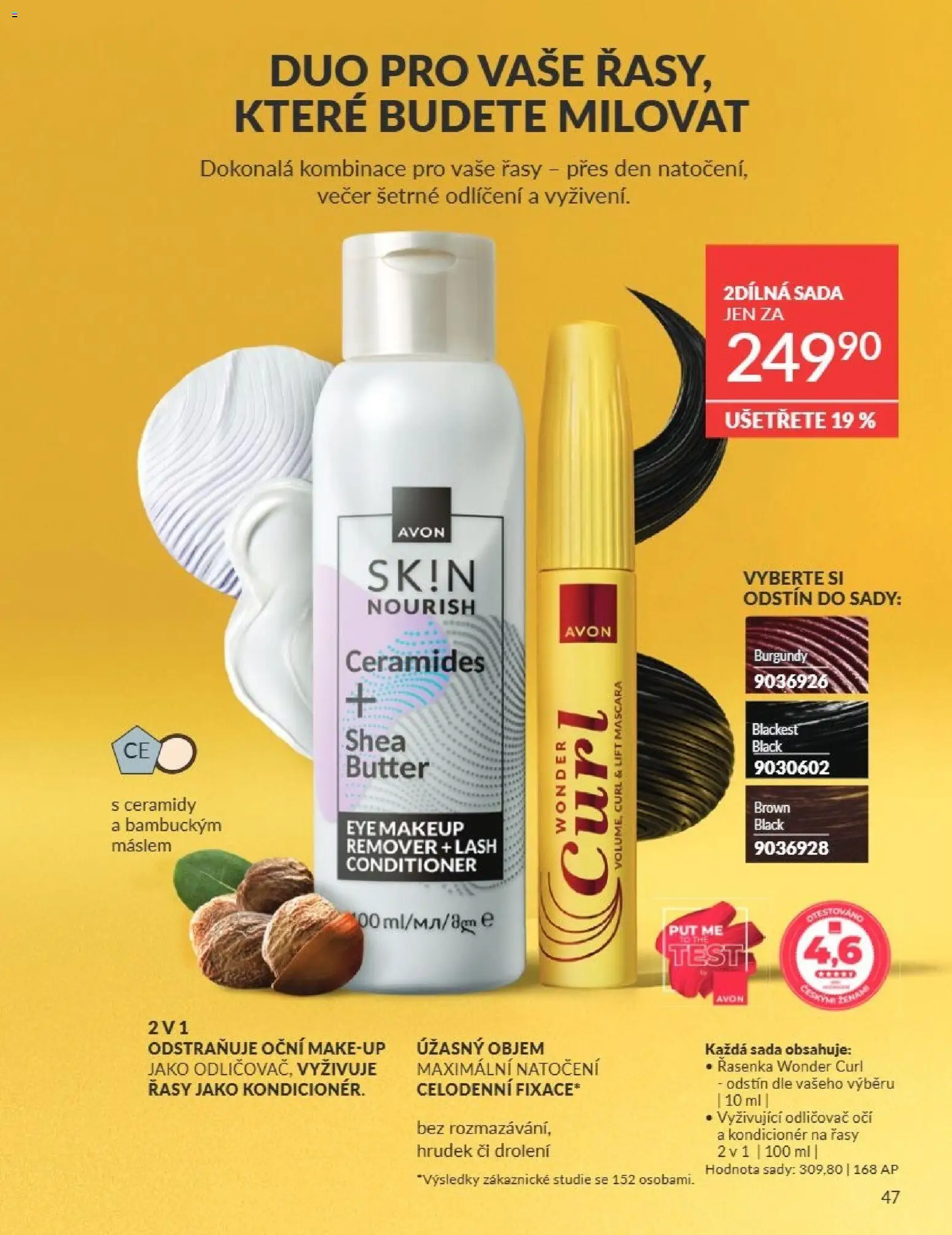 Avon Katalog 07/2026 od 01.07.2026 | Strana: 47 | Produkty: Makeup, Test, Řasenka, Kondicionér