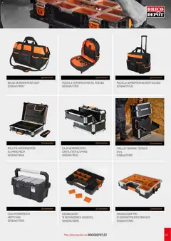 Vista previa Brico Depôt Catalogo de Herramientas válido desde el 07/10/2026 | Página: 49 | Productos: Mochila, Organizador, Herramientas, Bolsa
