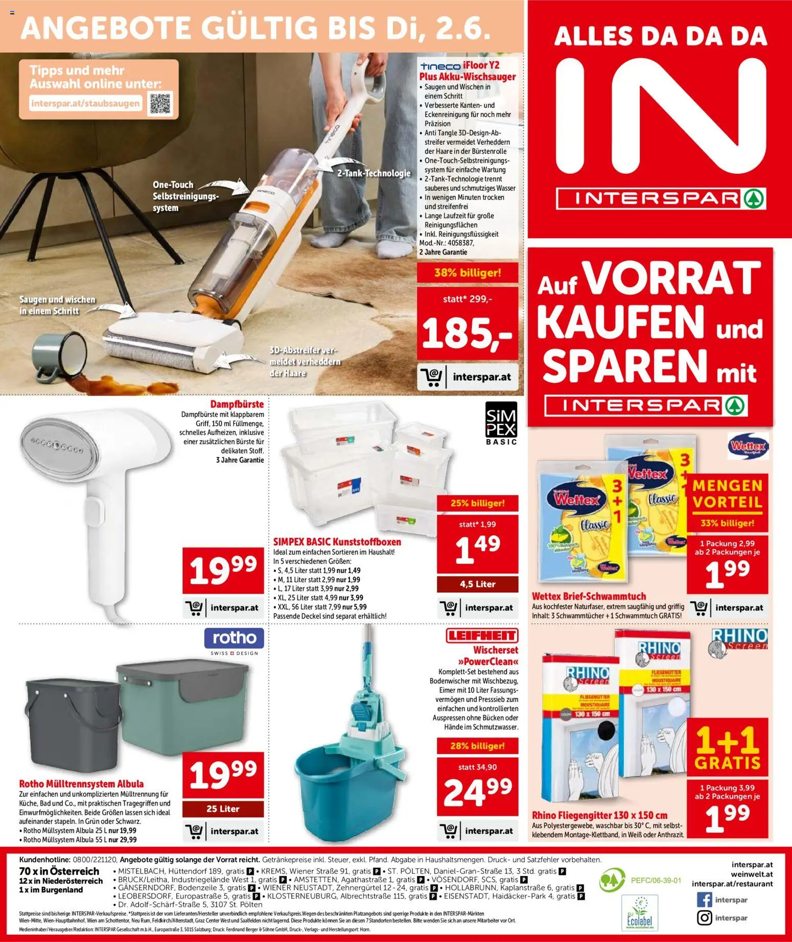 Interspar Flugblatt - Niederösterreich gültig ab 13.05.2026 | Seite: 17 | Produkte: Wasser, Bad, Bürste