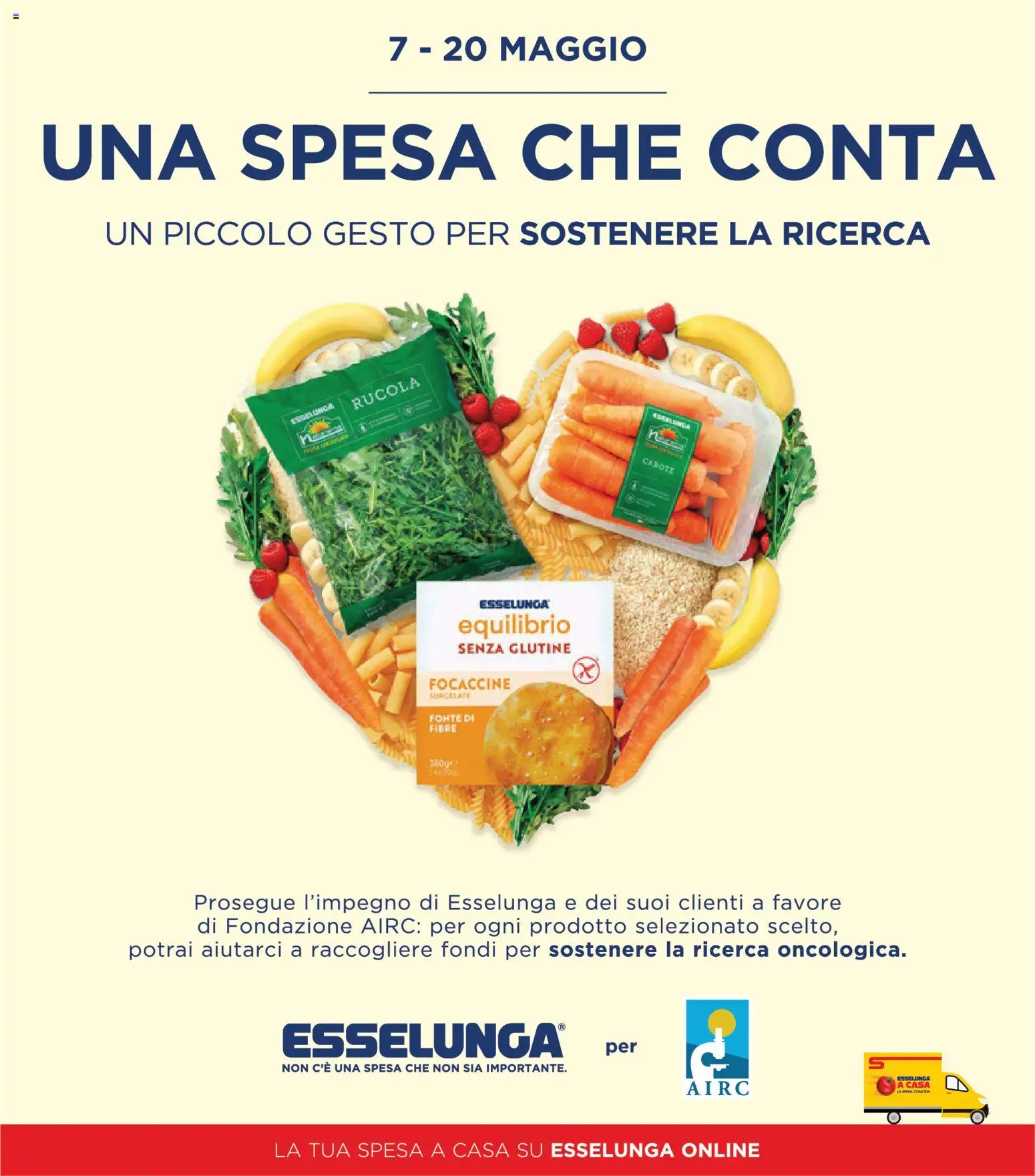 Volantino Esselunga S del 07.05.2026 | Pagina: 1 | Prodotti: Rucola, Carote