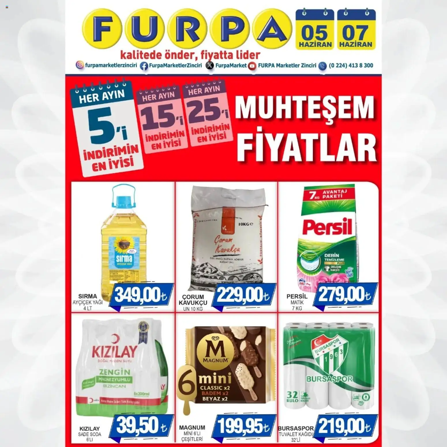 Furpa Katalog - 05.06.2026 tarihinden itibaren geçerlidir | Sayfa: 1 | Ürünler: Tuvalet, Badem, Tuvalet kağıdı, Soda