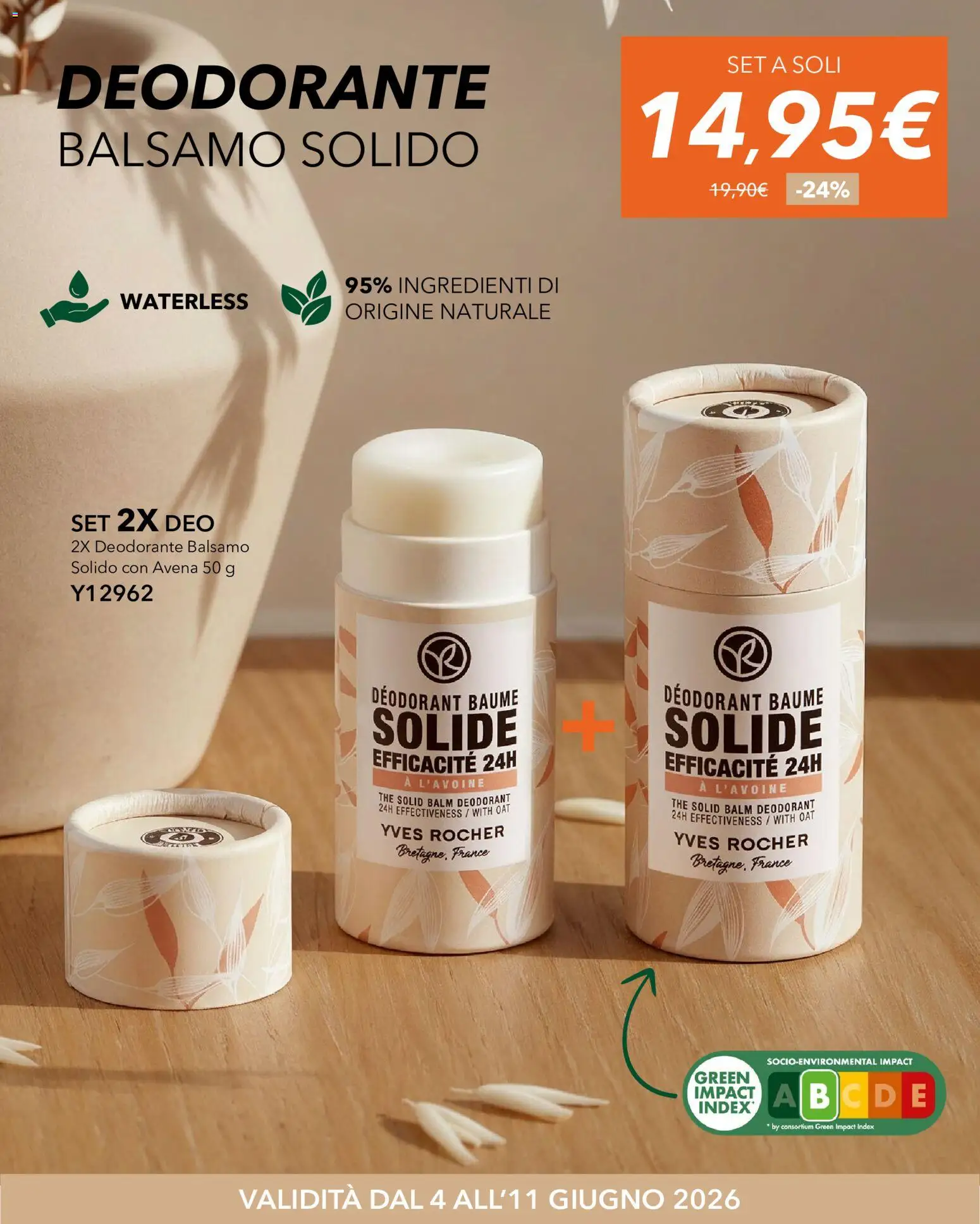 Volantino Yves Rocher del 04.06.2026 | Pagina: 5 | Prodotti: Balsamo, Deodorante, The