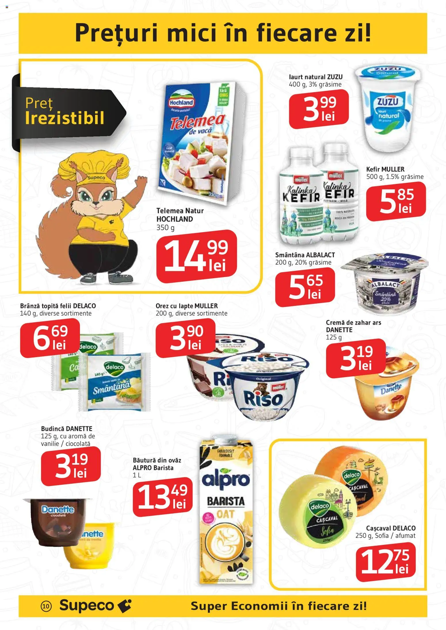 Noul catalog Supeco – valabil de la 06.08.2026 | Pagină: 10 | Produse: Cașcaval, Ciocolată, Orez, Smântână