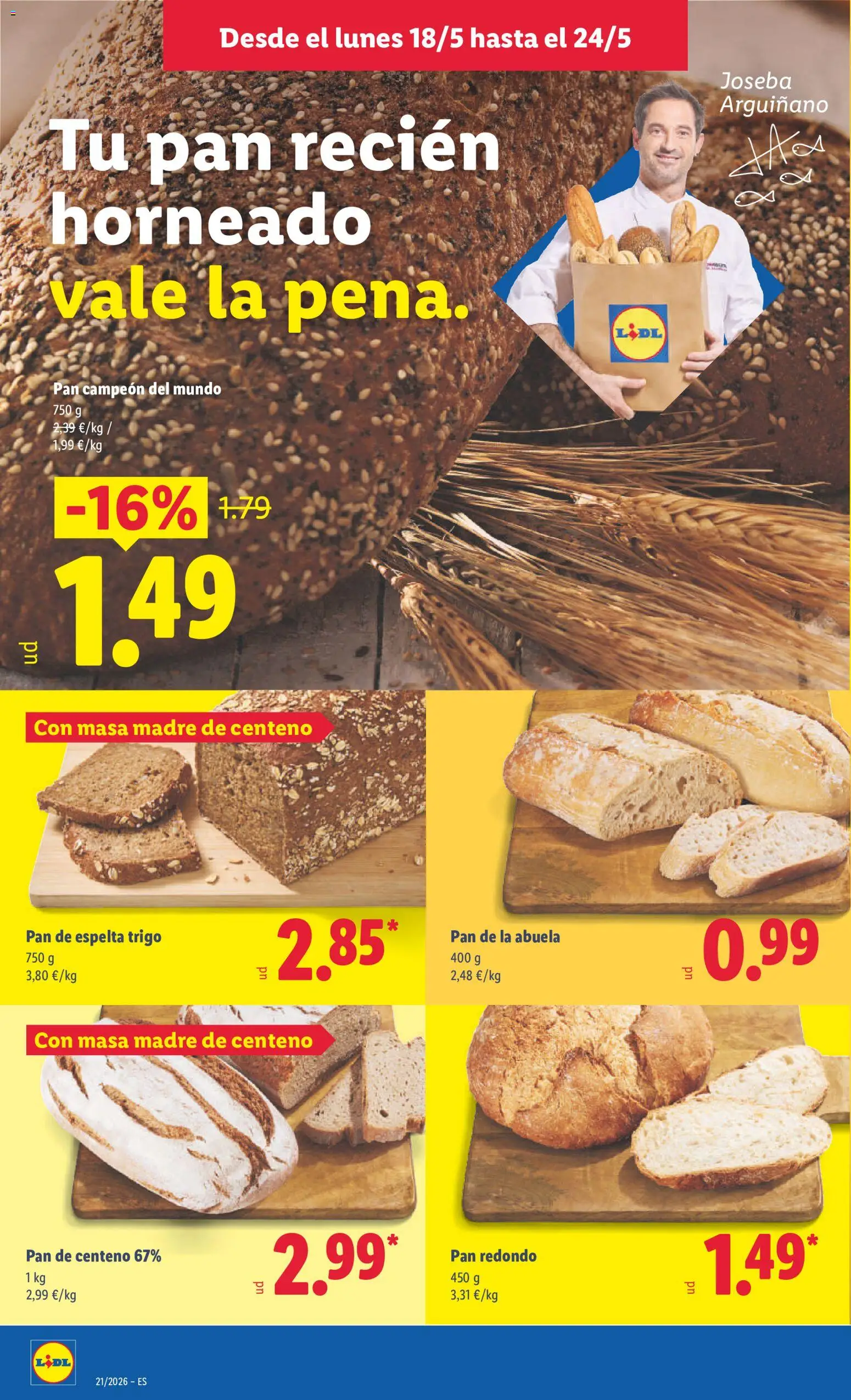 Lidl folleto │ válido desde el 18.05.2026 | Página: 20 | Productos: Pan