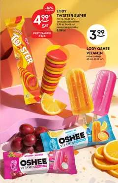 Pogląd oferty "Żabka gazetka - Katalog lodowy" - ważna od 23.09.2026 | Strona: 7 | Produkty: Lody twister, Oshee, Wino, Lody