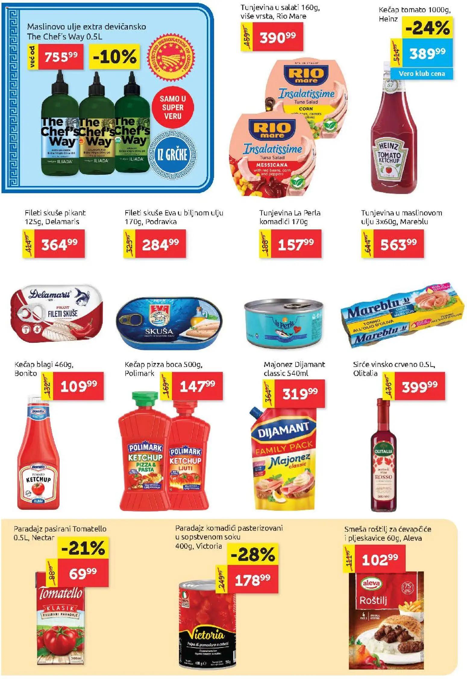 SuperVERO katalog - važi od 01.10.2026 | Strana: 8 | Proizvode: Kečap, Pljeskavice, Pasta, Paradajz