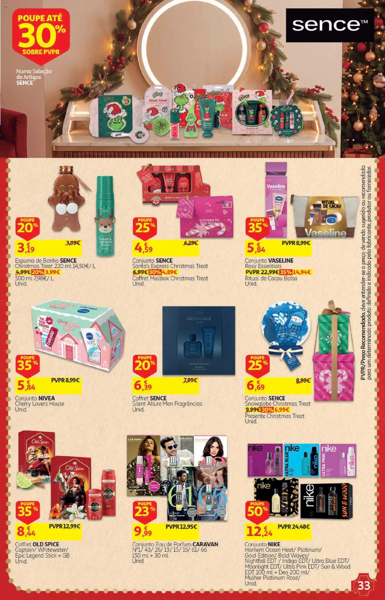 Auchan Presentes │ válido de 01/11/2026 | Página: 33 | Produtos: Bolsa, Cacau, Espuma de banho, Banho
