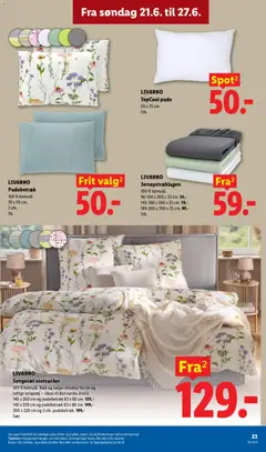 Lidl - Tilbudsavis gyldig fra 21.06.2026 | Side: 24 | Produkter: Pude, Sengesæt, Søm, Pudebetræk