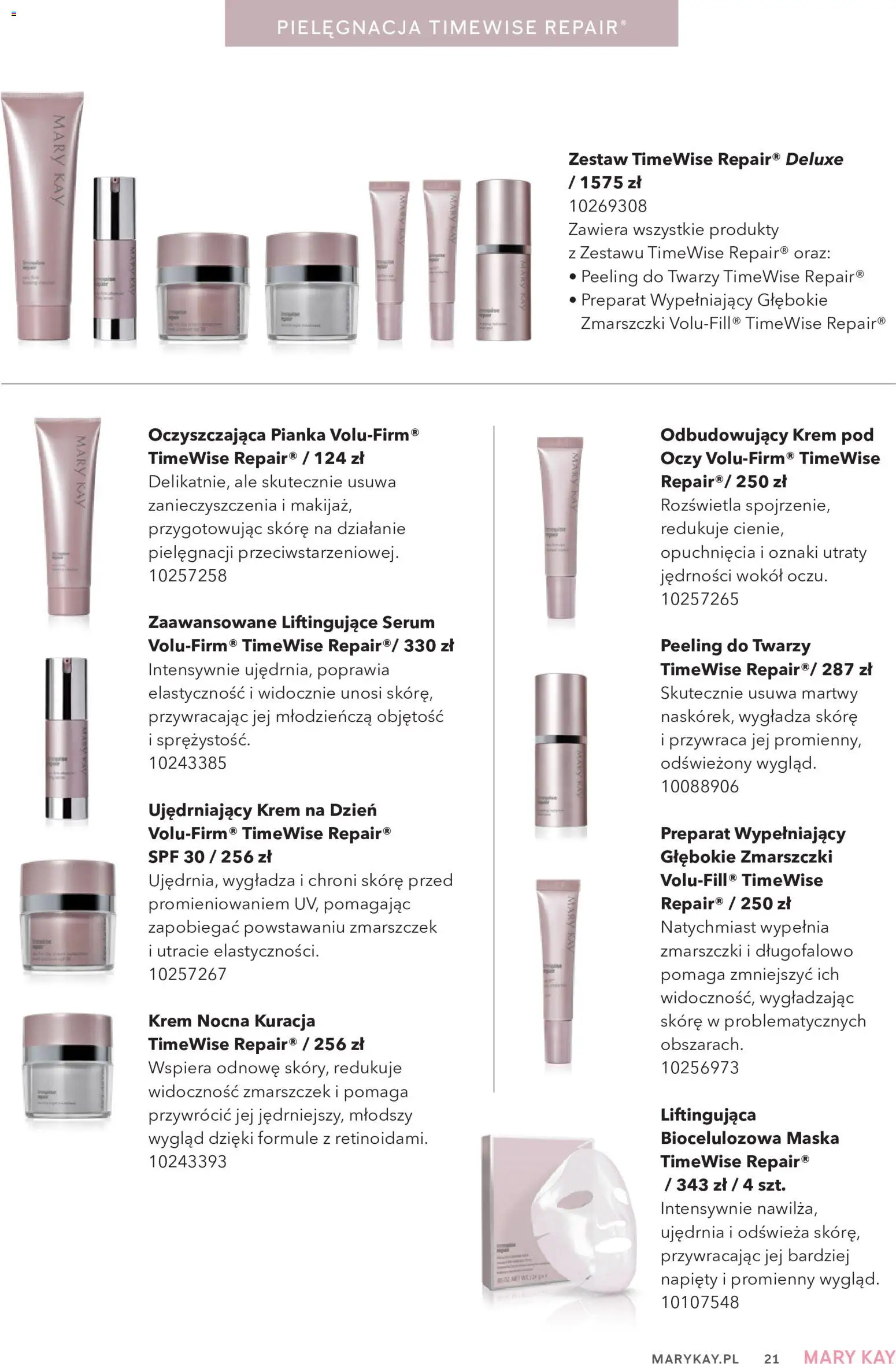 Mary Kay Katalog od 05.10.2026 | Strona: 21 | Produkty: Peeling do twarzy, Maska, Peeling, Krem