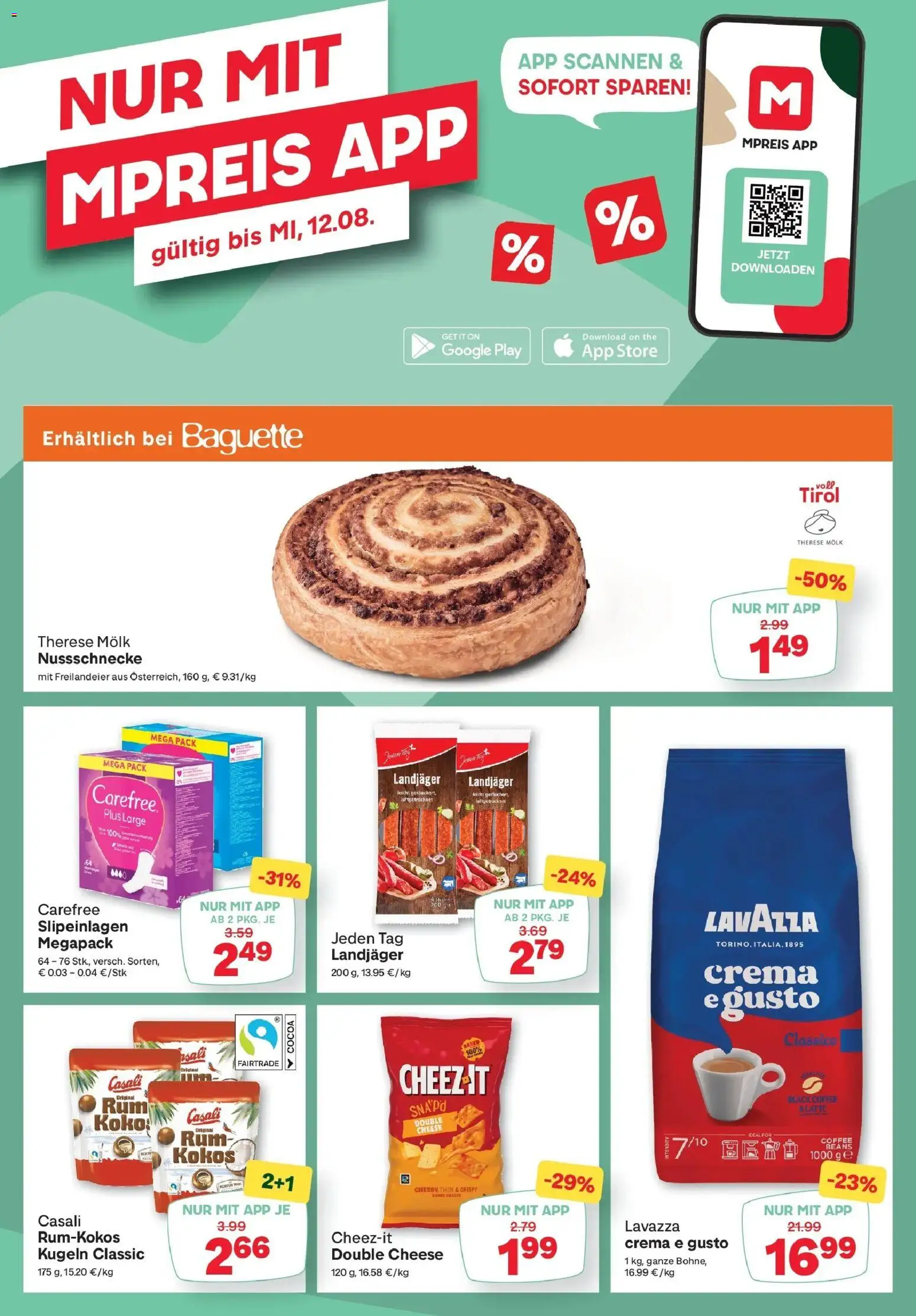 MPREIS Pfunds gültig ab 30.07.2026 | Seite: 13 | Produkte: Baguette