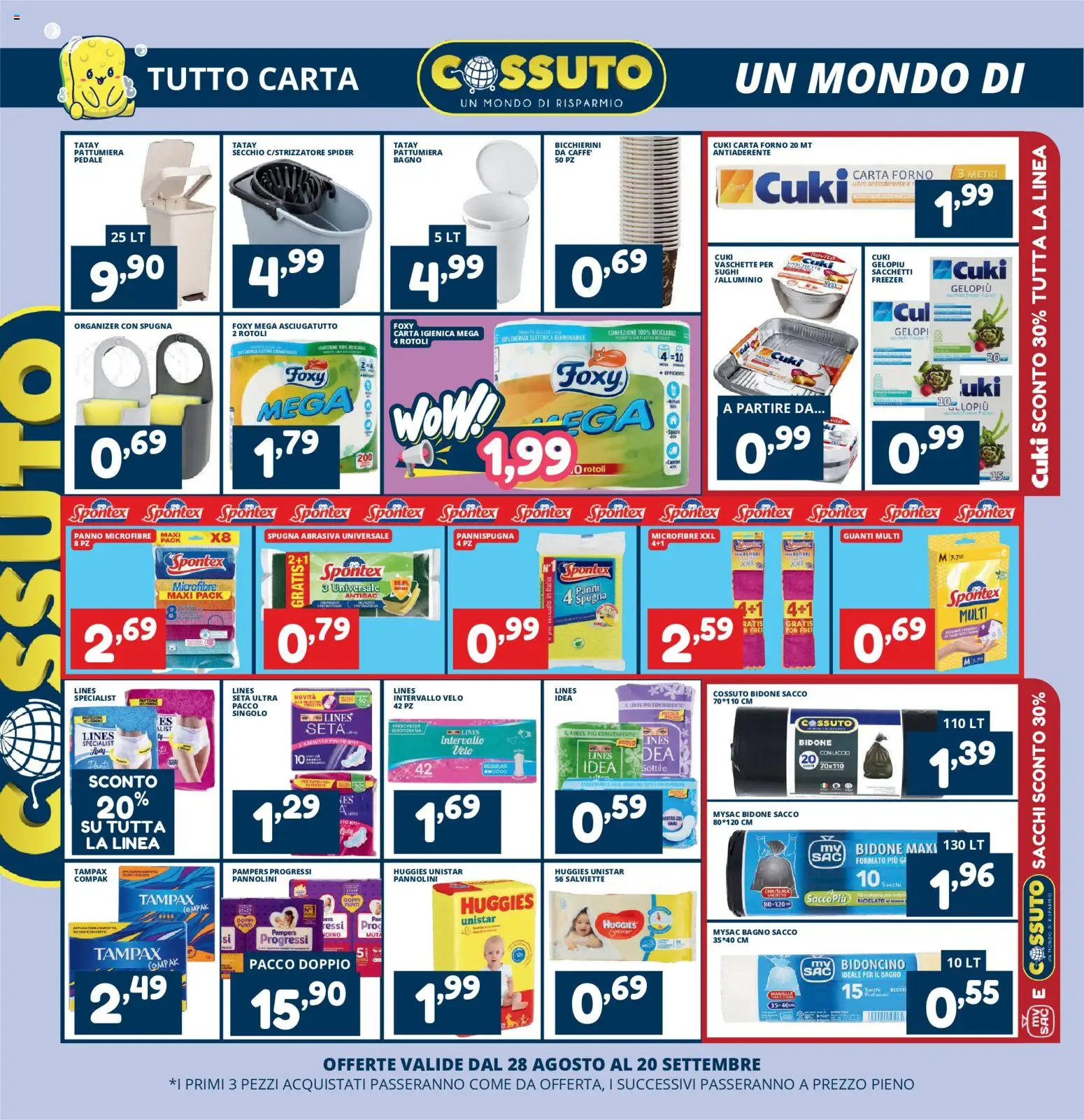 Volantino Cossuto del 28/08/2026 | Pagina: 4 | Prodotti: Secchio, Pattumiera, Forno, Bagno