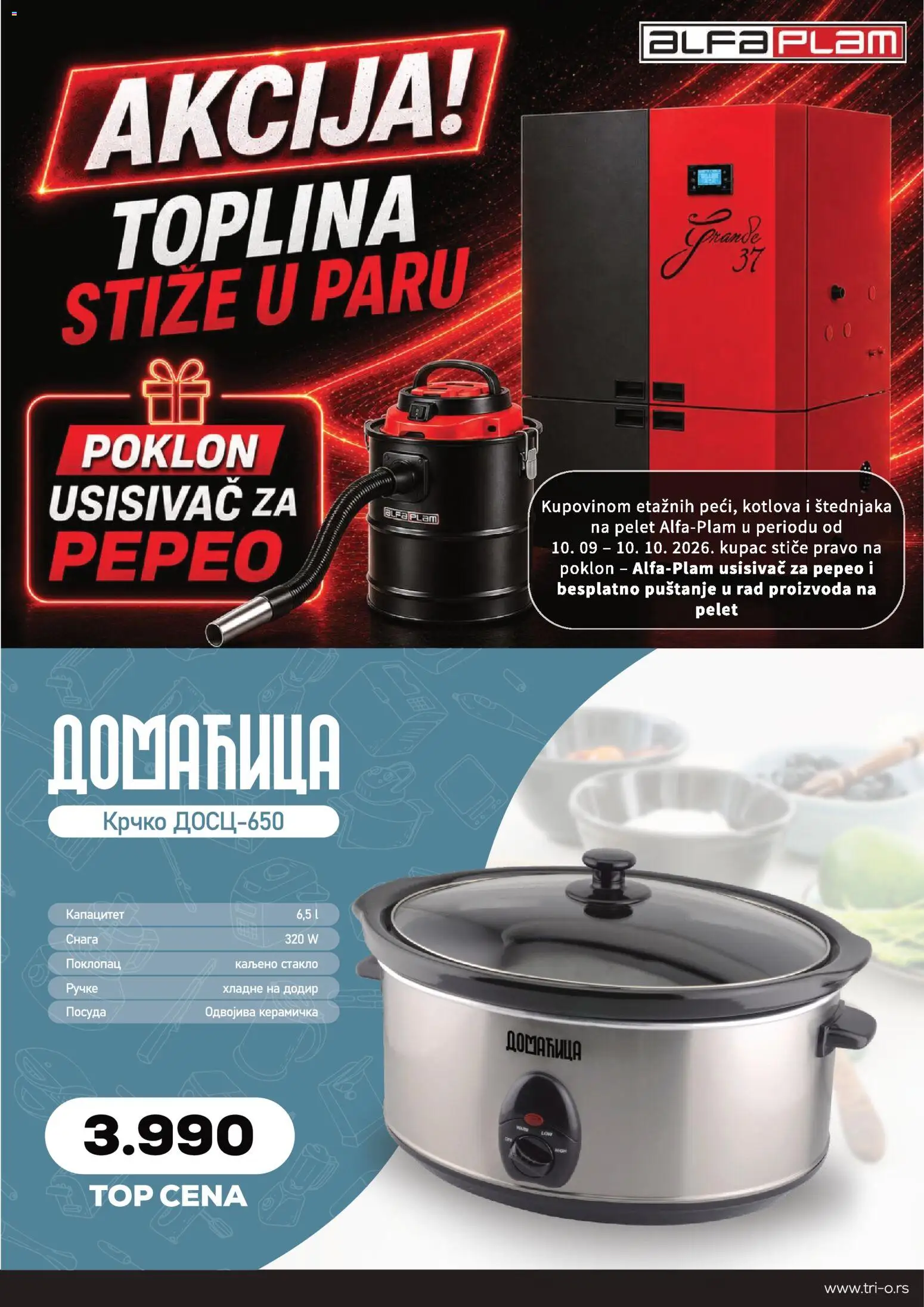 Tri O katalog - važi od 15.09.2026 | Strana: 5 | Proizvode: Usisivač za pepeo, Usisivač