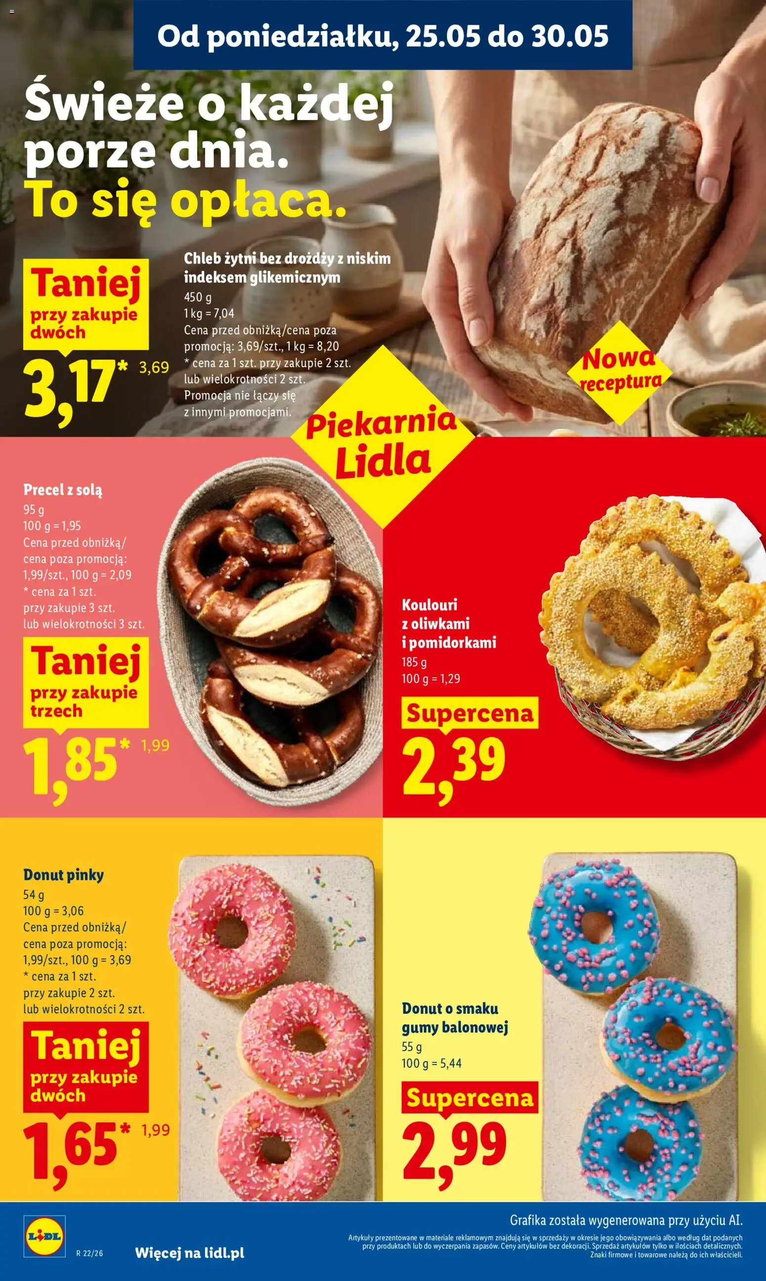 Lidl gazetka od 25.05.2026 | Strona: 46 | Produkty: Gumy, Chleb żytni, Piekarnia, Chleb