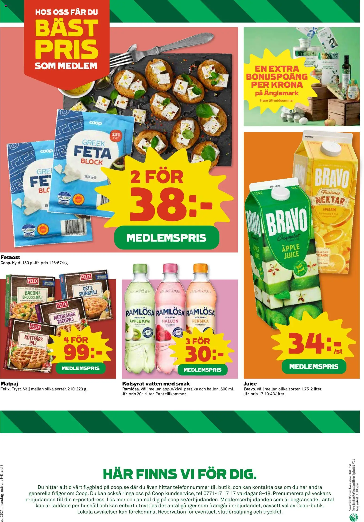 Nuvarande Coop Daglivs erbjudanden från 📣 18/05/2026 - 24/05/2026 📣 | Sverige