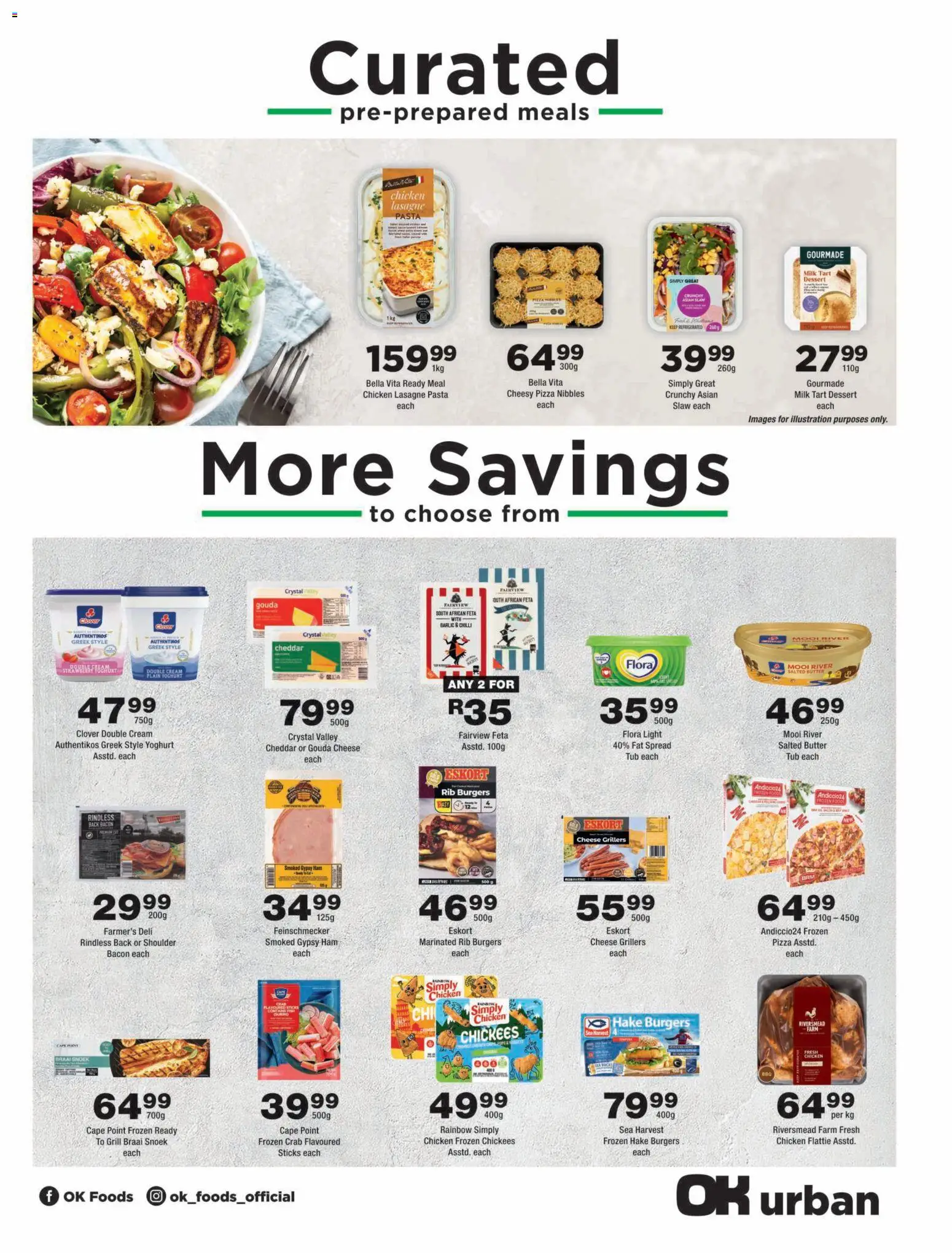 New OK Foods catalogue – valid from 14/10/2026 | Page: 3 | Products: Dessert, Cheese, Pasta, Cheddar
