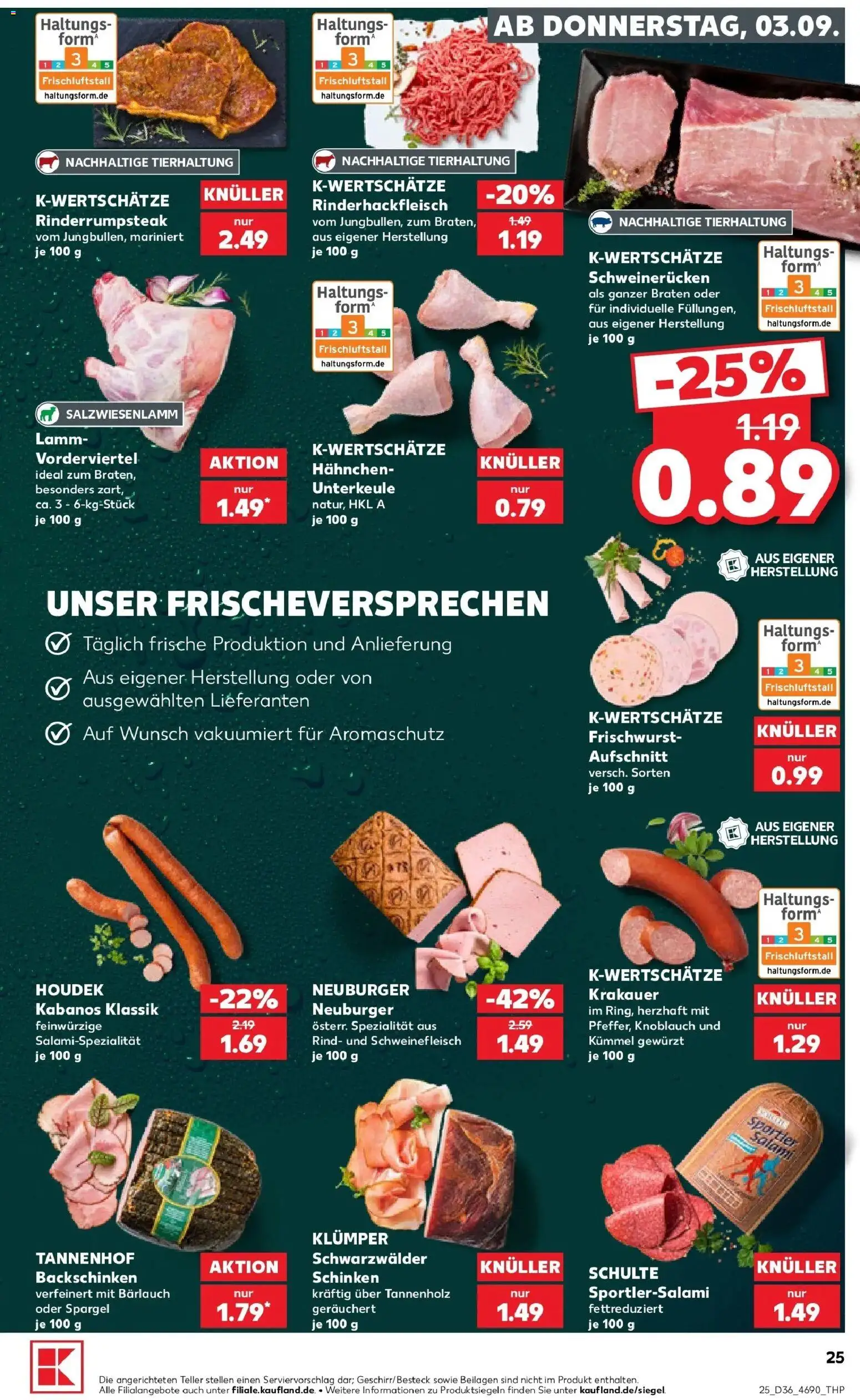 Prospekt Kaufland ab 03.09.2026 » Angebote Online zum Blättern | Seite: 25 | Produkte: Spargel, Knoblauch, Schweinerucken, Schweinefleisch