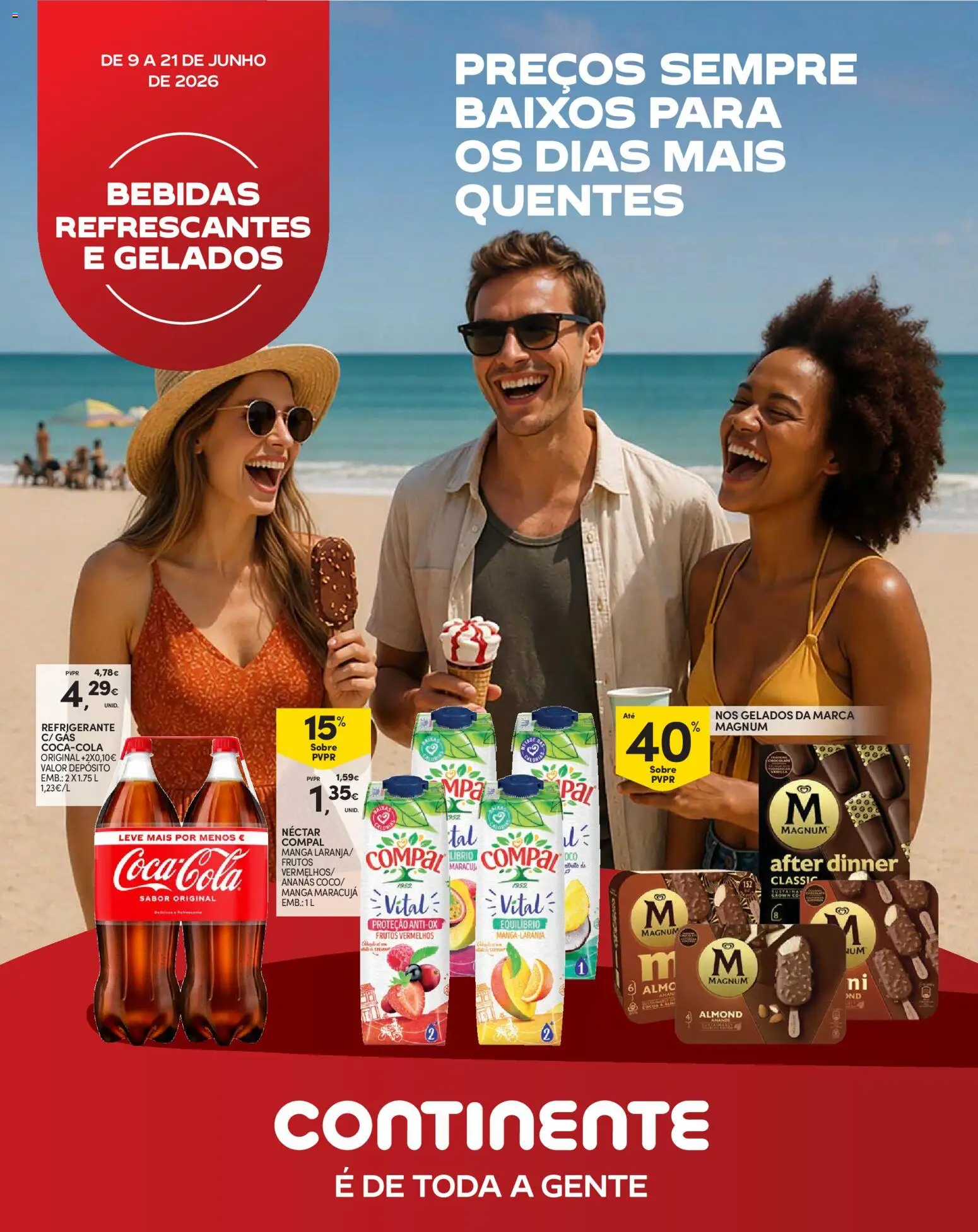Continente Madeira │ válido de 09.06.2026 | Página: 13 | Produtos: Refrigerante, Coca-cola, Soda