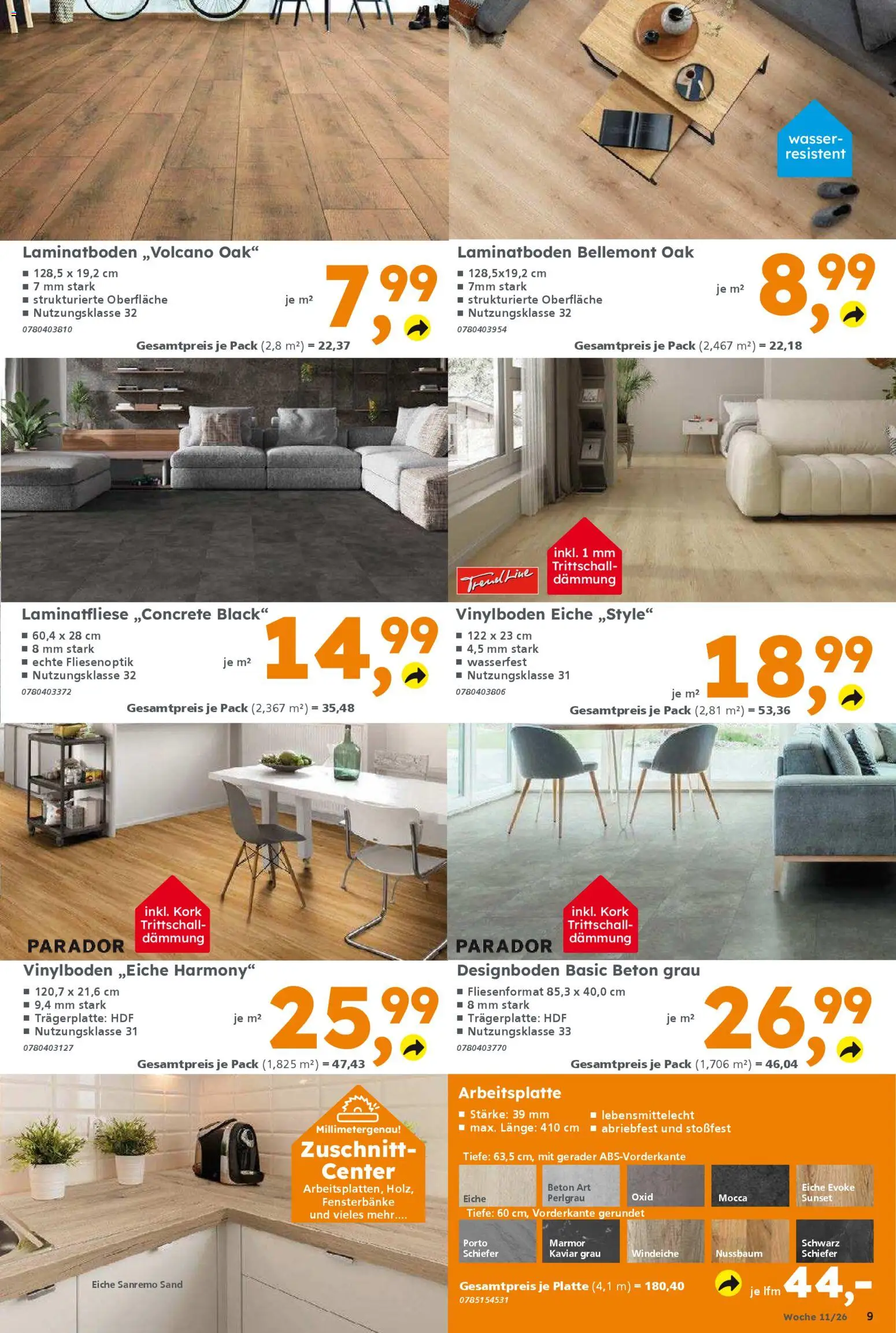 Globus Baumarkt Prospekt 	 – gültig ab 09.03.2026 | Seite: 9 | Produkte: Wasser