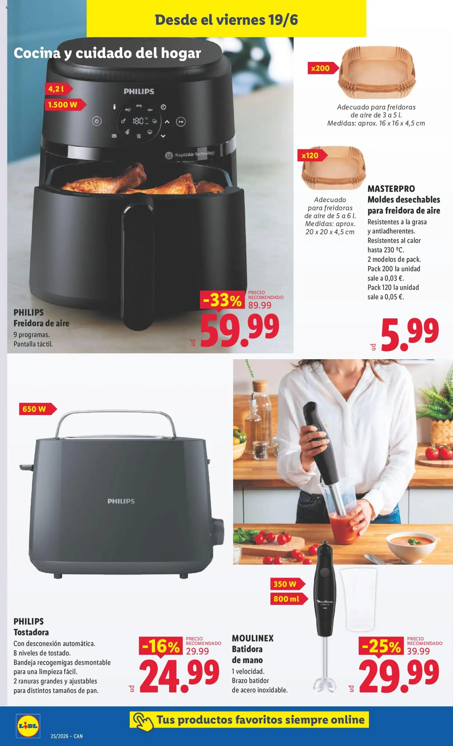Lidl folleto de bazar Canarias │ válido desde el 15.06.2026 | Página: 20 | Productos: Cocina, Batidora, Freidora, Bandeja