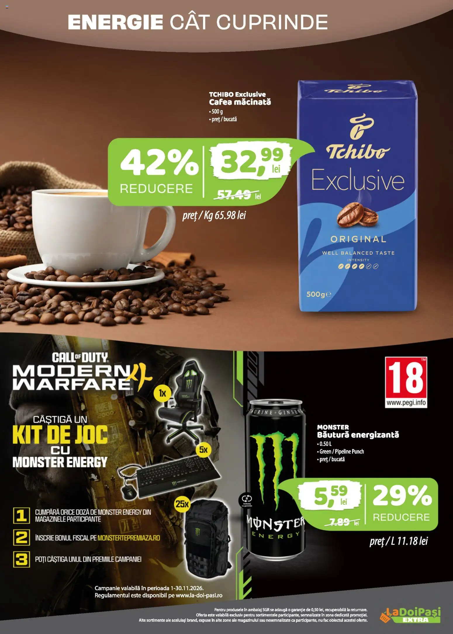 Noul catalog LaDoiPași – valabil de la 01.11.2026 | Pagină: 8 | Produse: Joc, Cafea macinata, Cafea, Băutură energizantă