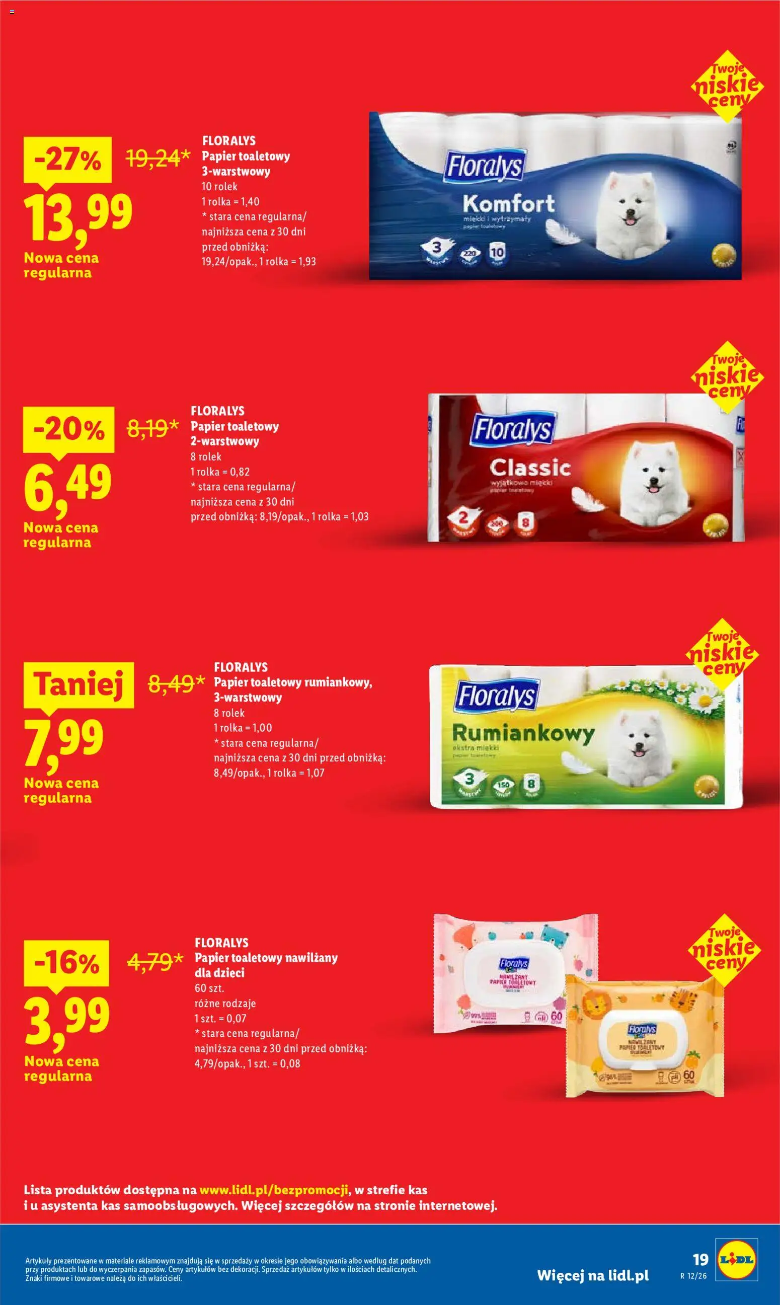 Lidl gazetka - Oszczędzaj każdego dnia od 09.05.2026 | Strona: 19 | Produkty: Papier toaletowy